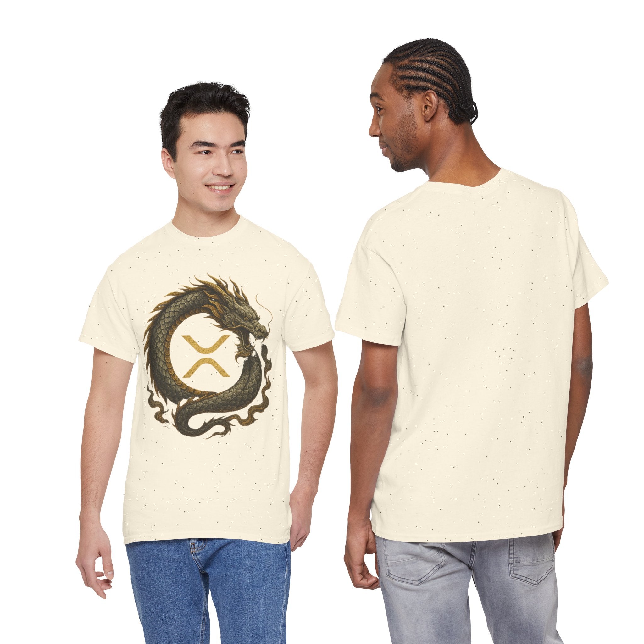 Dragon XRP Logo T-Shirt — Crypto XRP Circle Dragon Graphic Tee