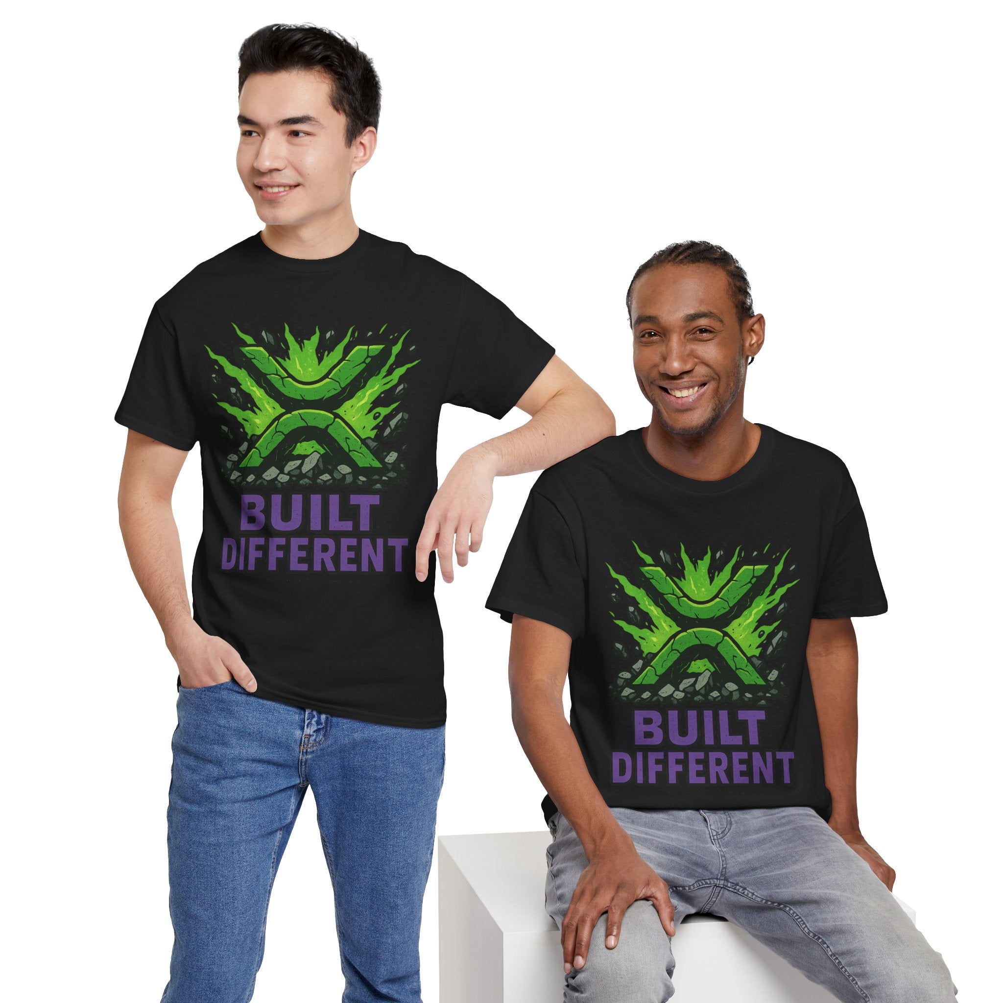 Built Different T-Shirt — Green Gamer Logo Tee