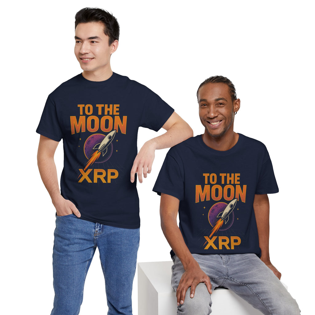 XRP To The Moon Tee — Cryptocurrency Investor Rocket Shirt