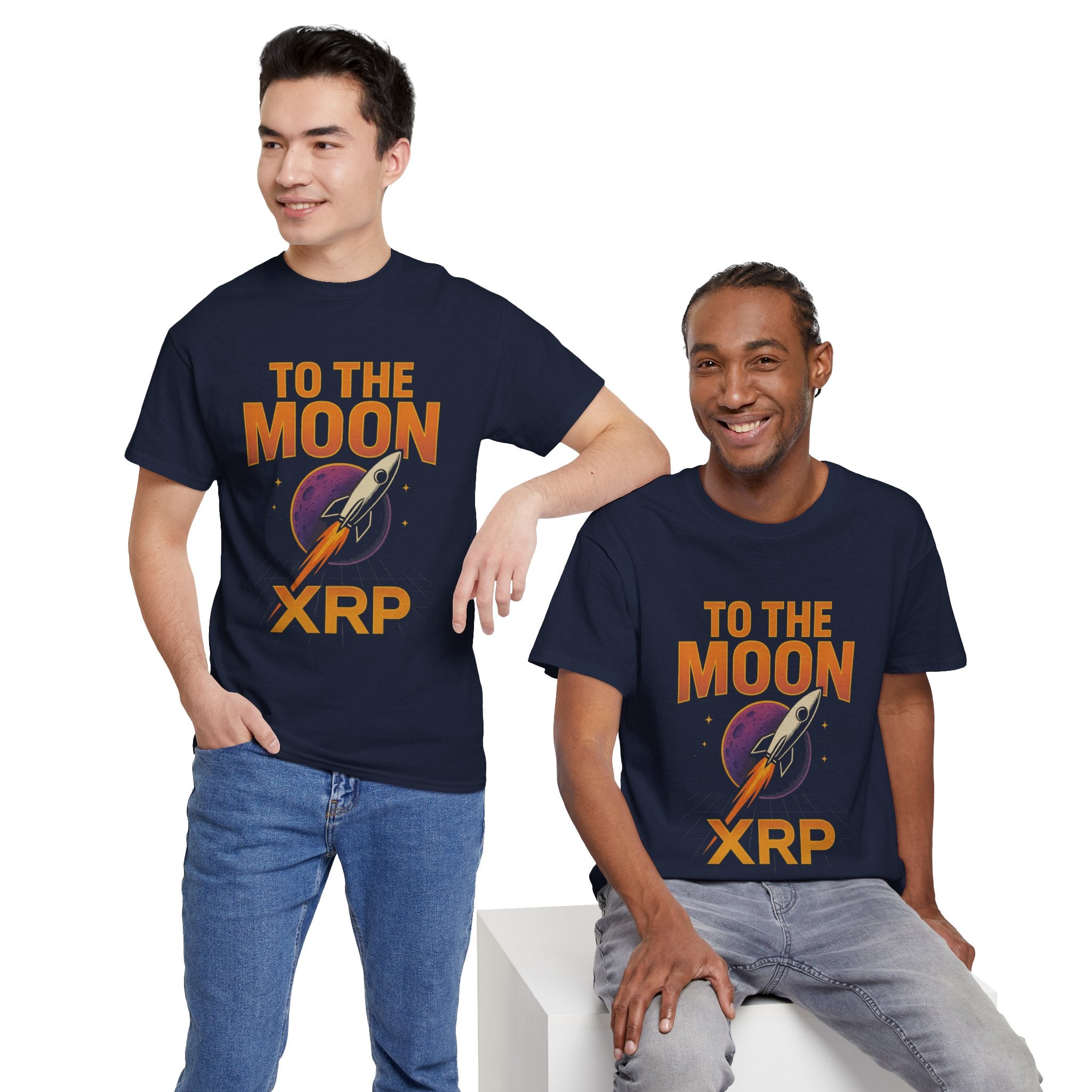 XRP To The Moon Tee — Cryptocurrency Investor Rocket Shirt