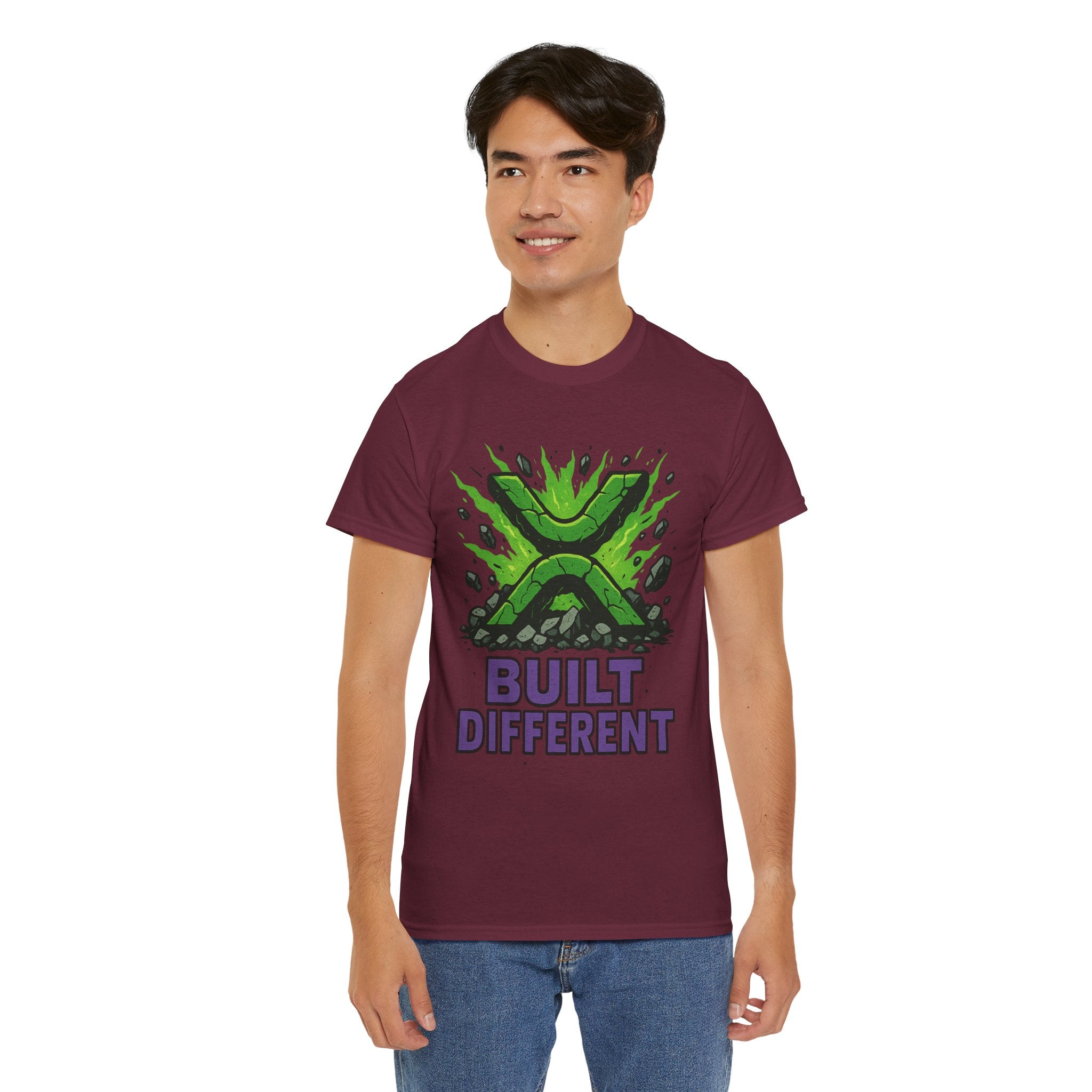 Built Different T-Shirt — Green Gamer Logo Tee