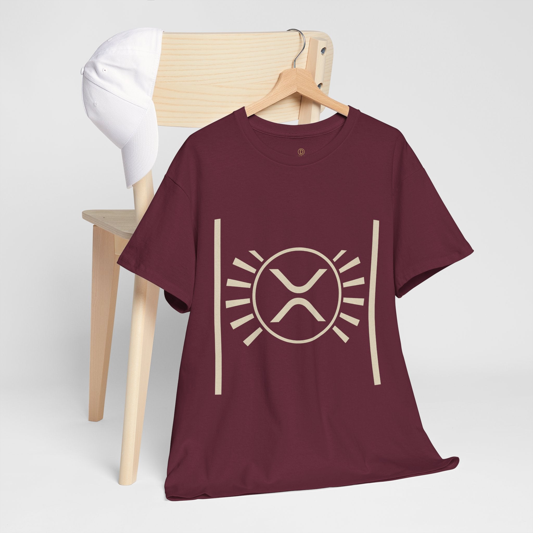 XRP Sun Logo T‑Shirt — Minimal Crypto Ripple Tee