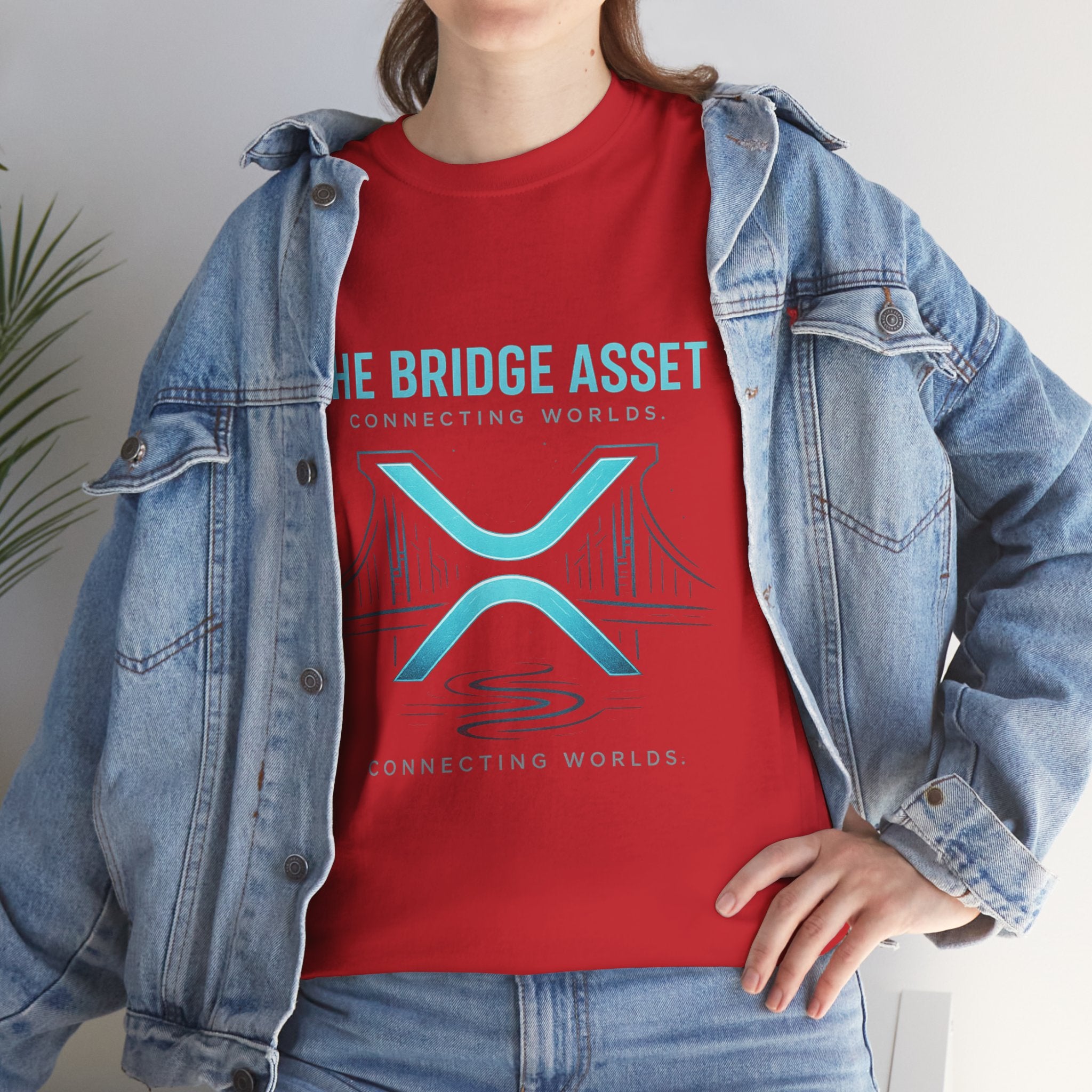 The Bridge Asset Tee – 'Connecting Worlds' Crypto Ripple X Logo T-Shirt