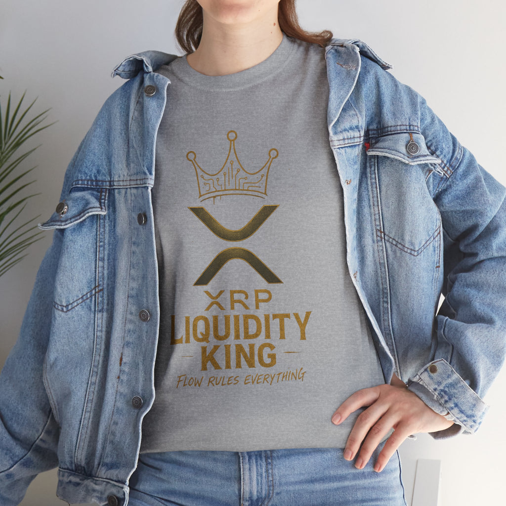 XRP Liquidity King Tee — Crypto Crown T-Shirt