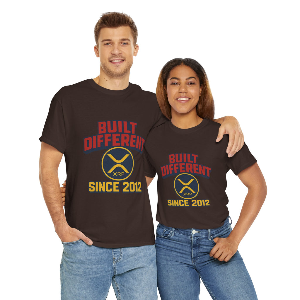 Built Different Since 2012 T-Shirt – Retro XRP Logo Tee