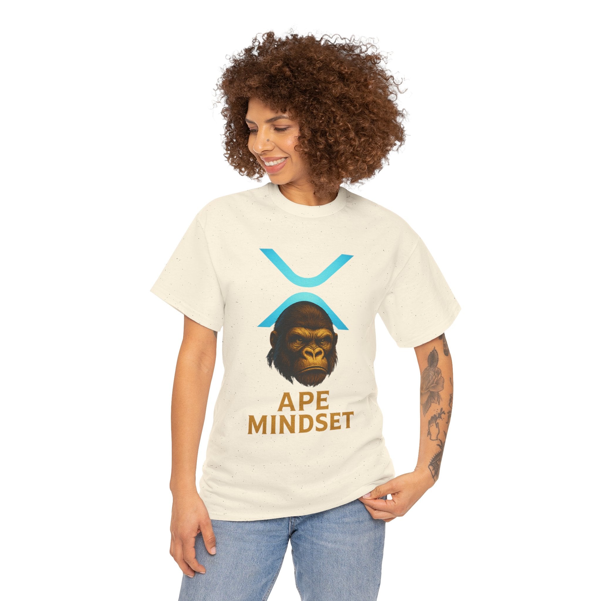 Ape Mindset T-Shirt — Crypto XRP Ape Graphic Tee
