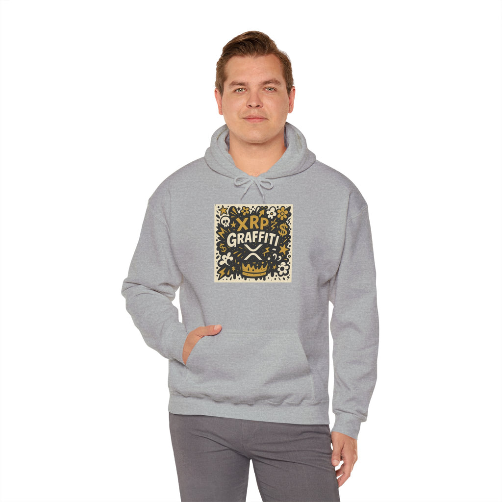 XRP Graffiti Hoodie – Street Art Crypto Sweatshirt