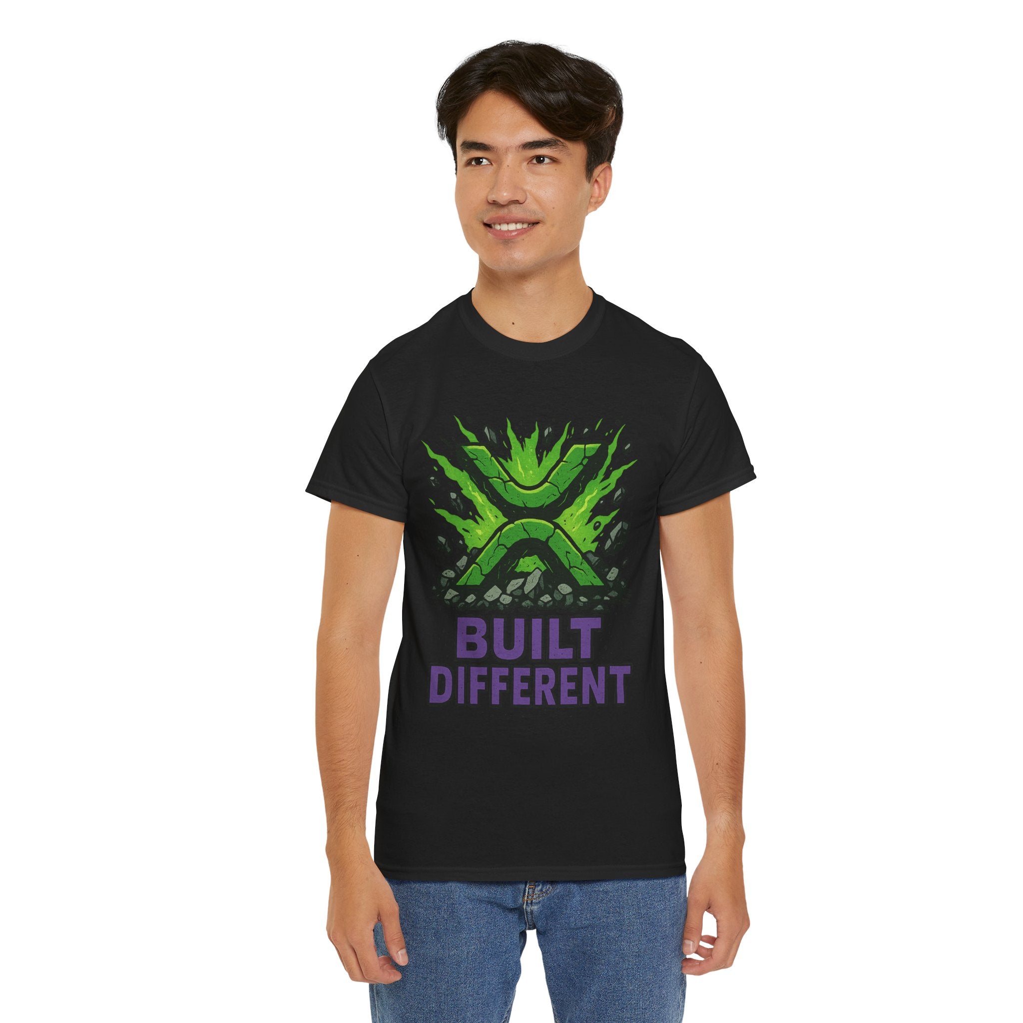 Built Different T-Shirt — Green Gamer Logo Tee