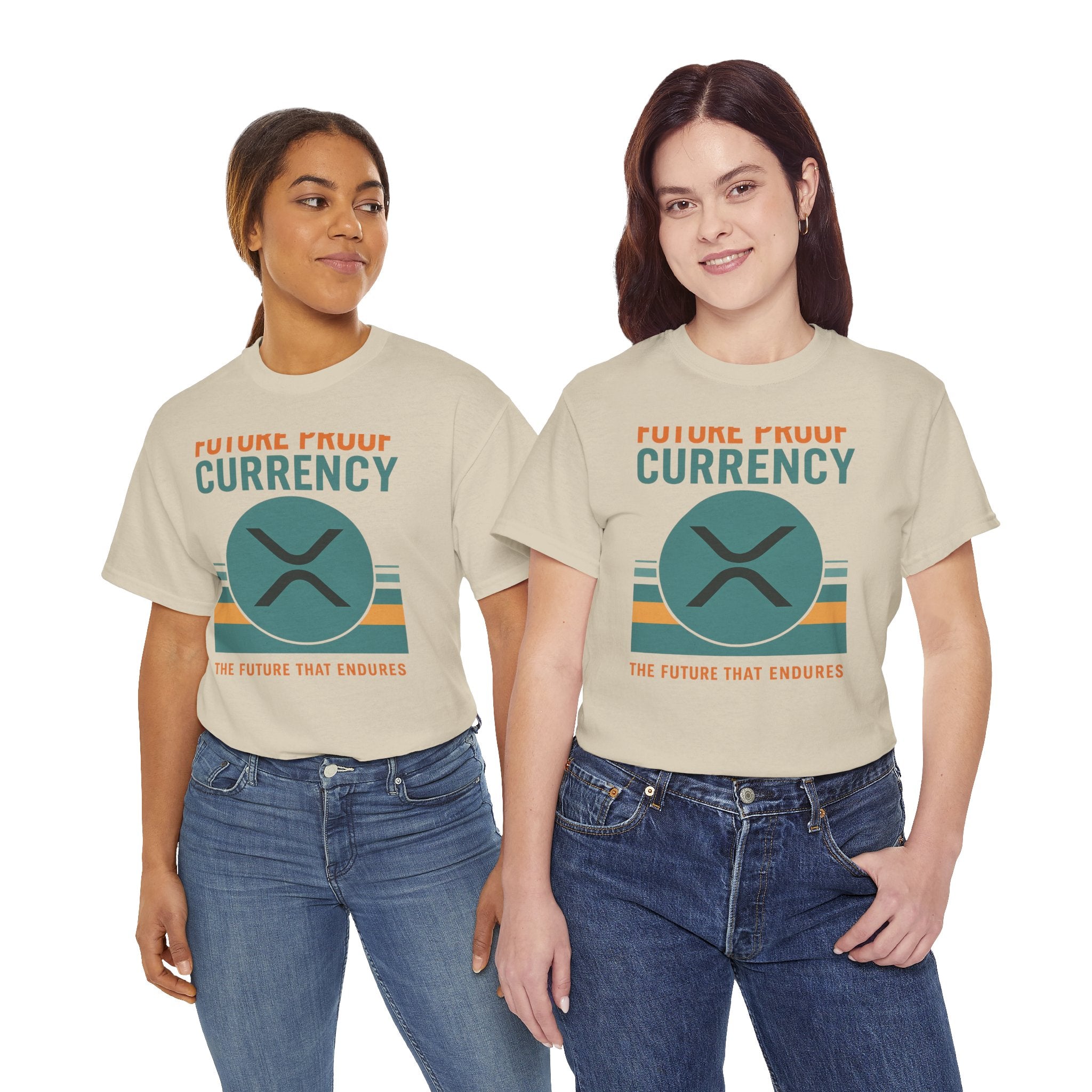 RIPPLE XRP 'Future Proof Currency' Graphic Tee — Crypto Retro Logo Shirt