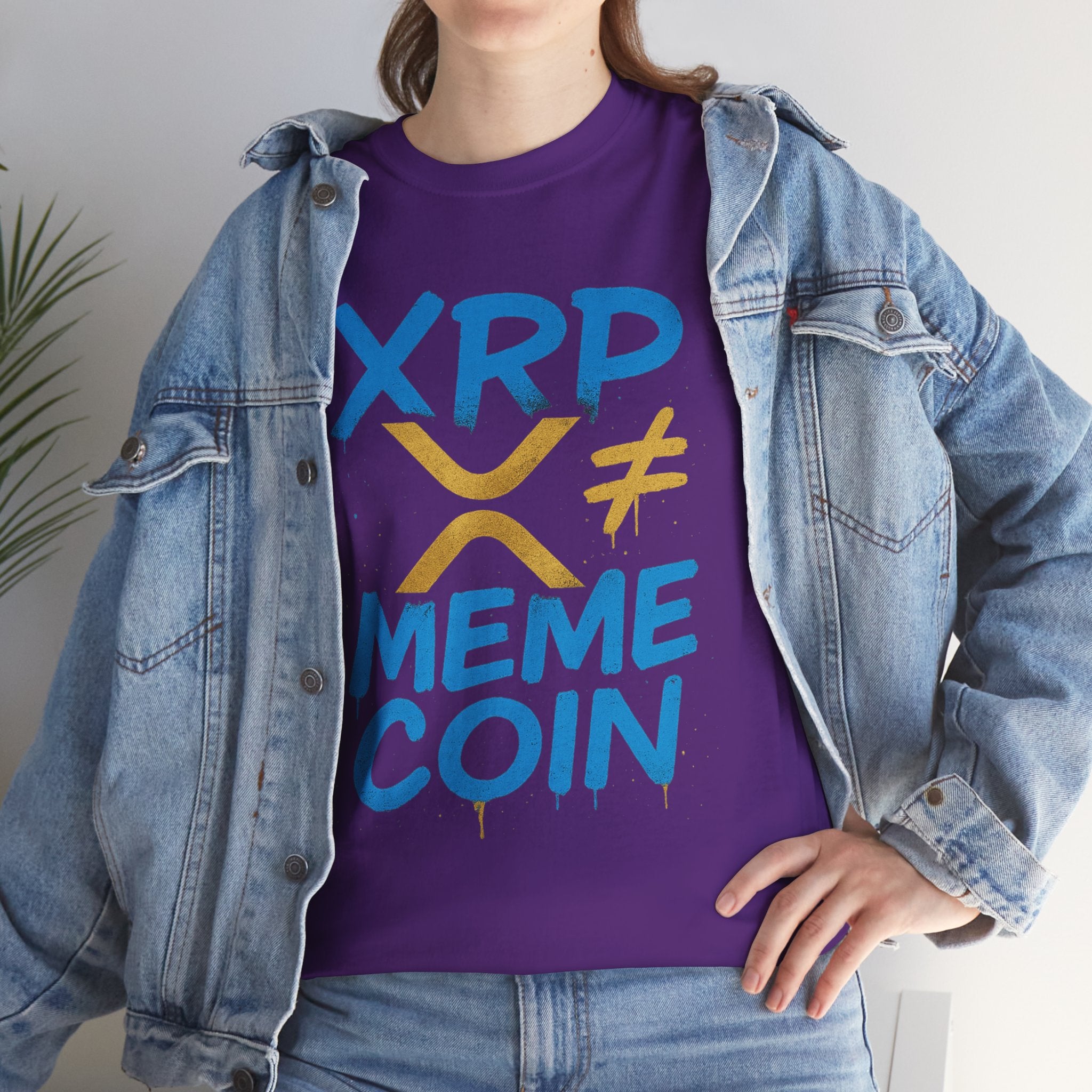 XRP ≠ Meme Coin T‑Shirt — Crypto Advocate Graphic Tee