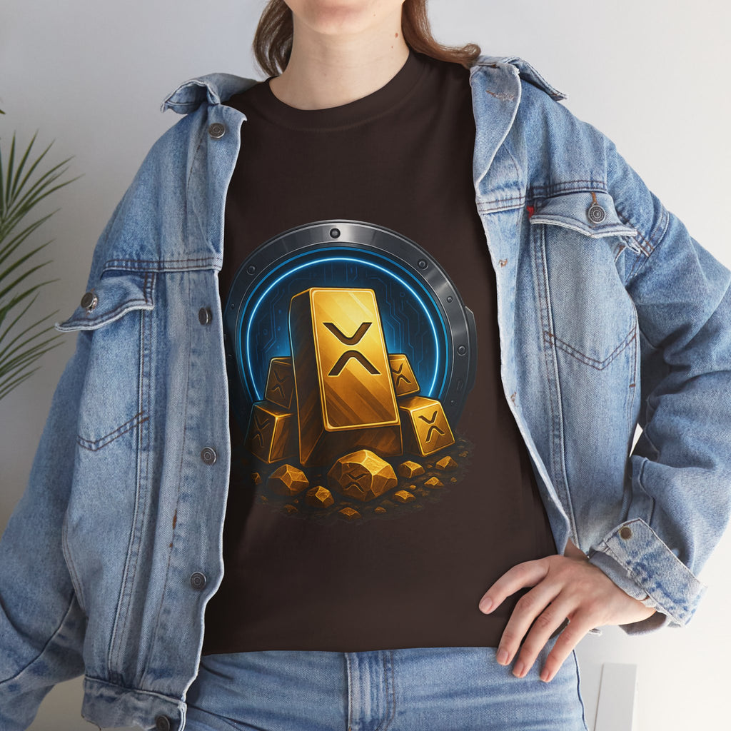 Crypto Gold Bars T-Shirt — Ripple (XRP) Stack Graphic Tee