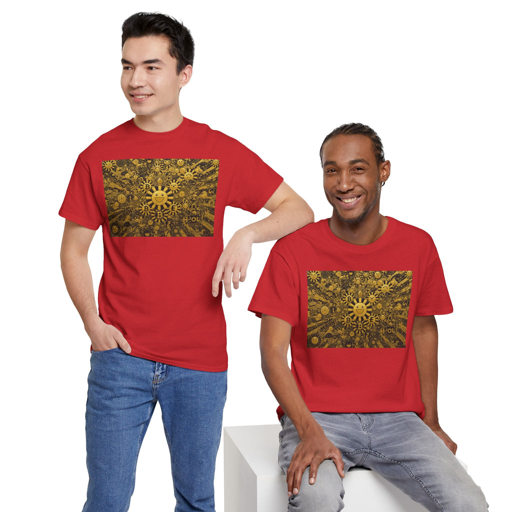 Sunflower Burst T‑Shirt — Golden Sunflower Pattern Tee