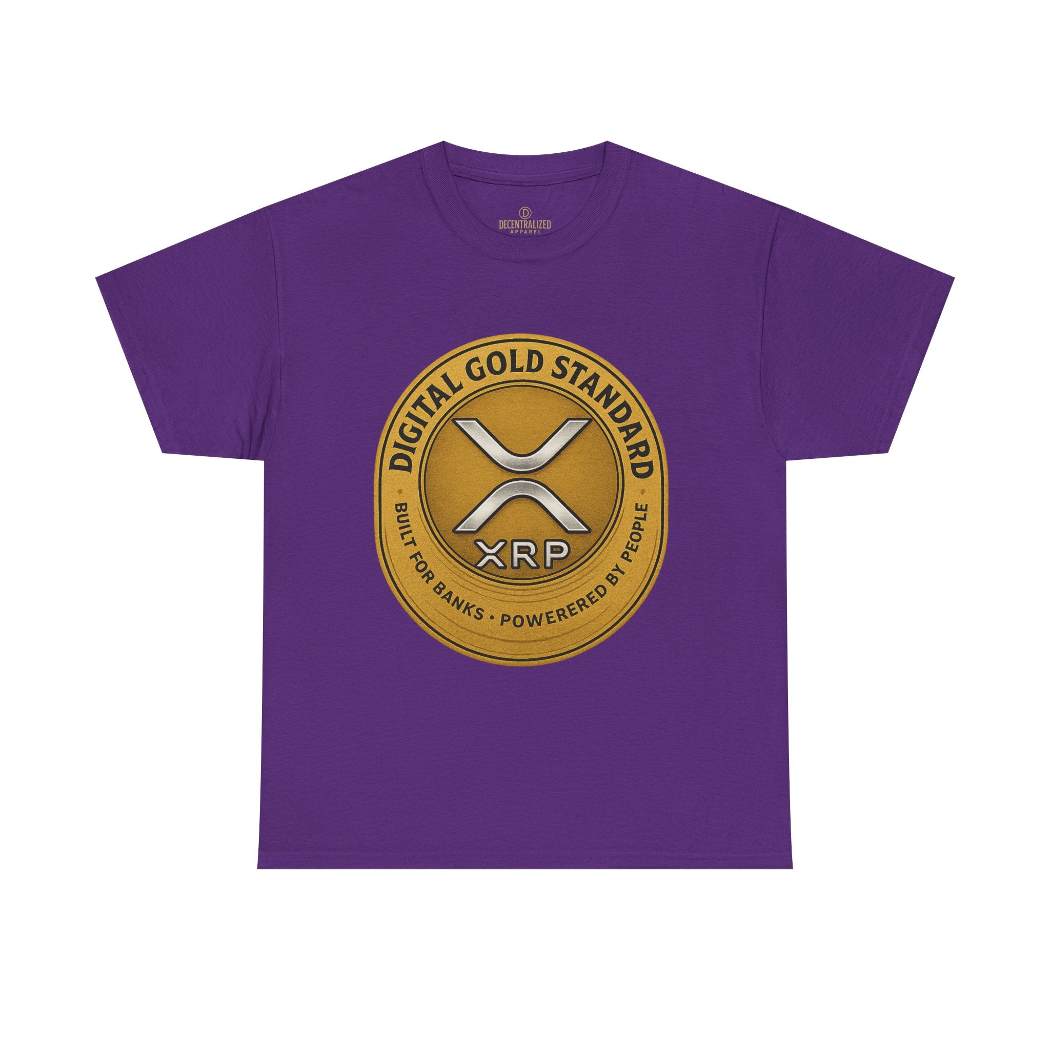 XRP Digital Gold Tee – Cryptocurrency Logo Shirt