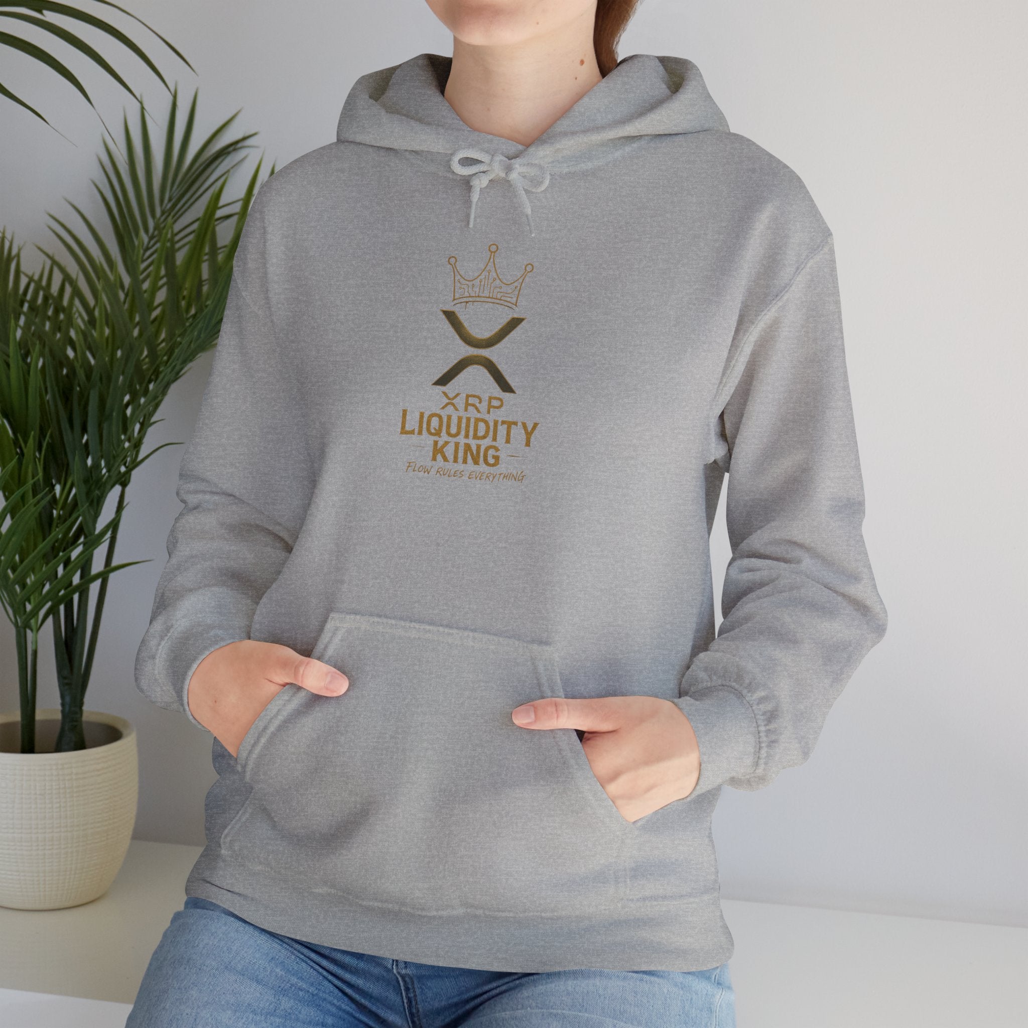 XRP Liquidity King Hoodie — Crypto Logo Pullover for Traders & Investors