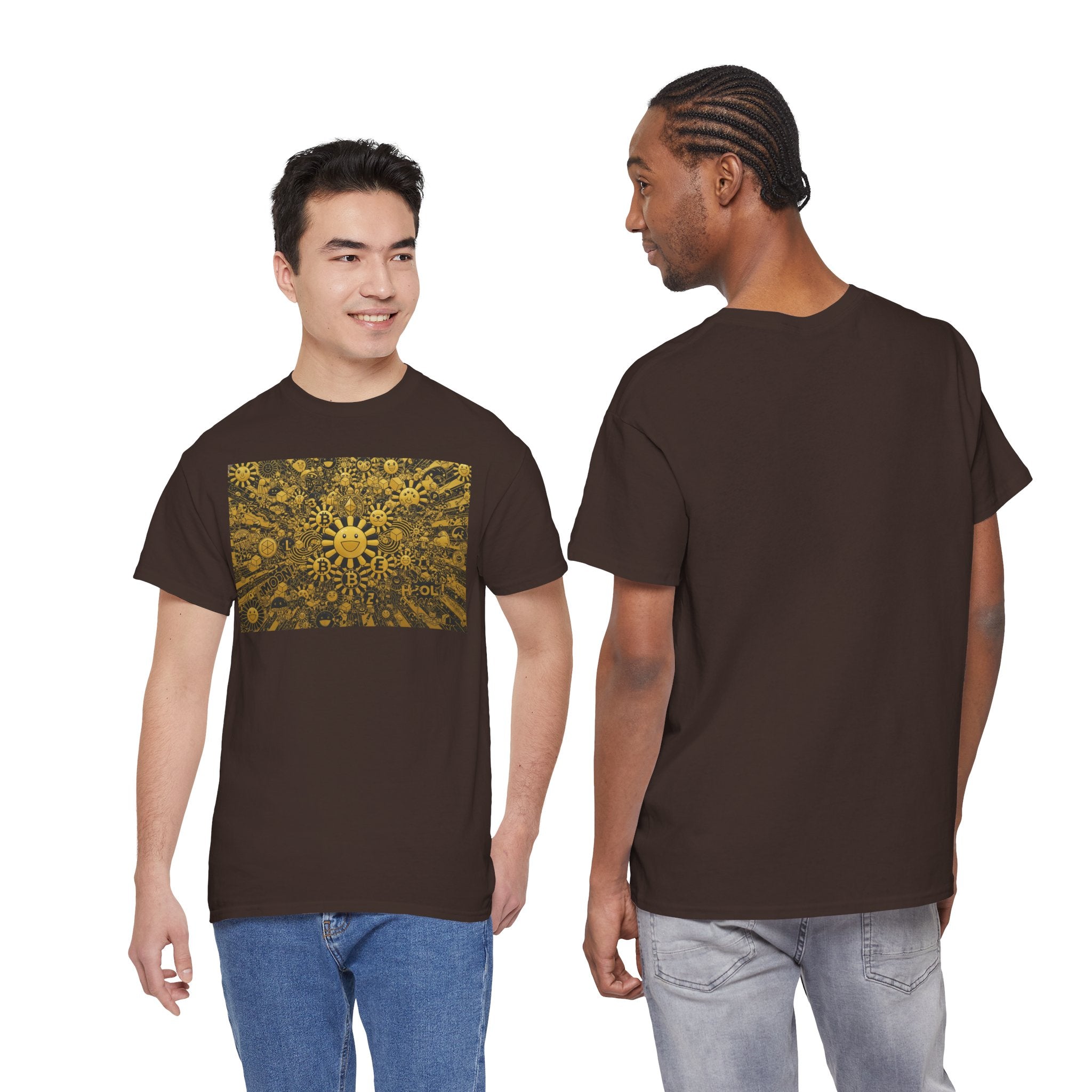 Sunflower Burst T‑Shirt — Golden Sunflower Pattern Tee