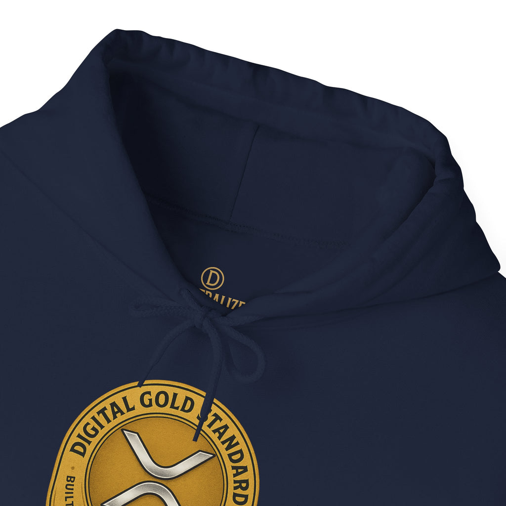 Crypto Coin Logo Hoodie — Digital Gold Standard XRP Emblem