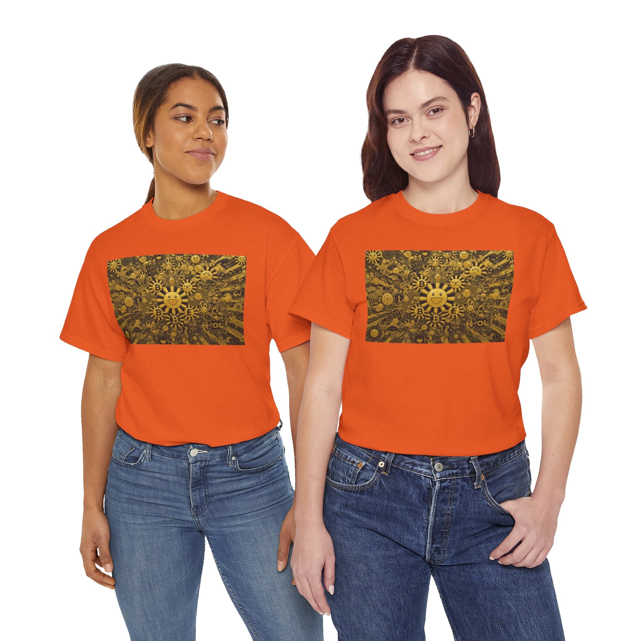 Sunflower Burst T‑Shirt — Golden Sunflower Pattern Tee