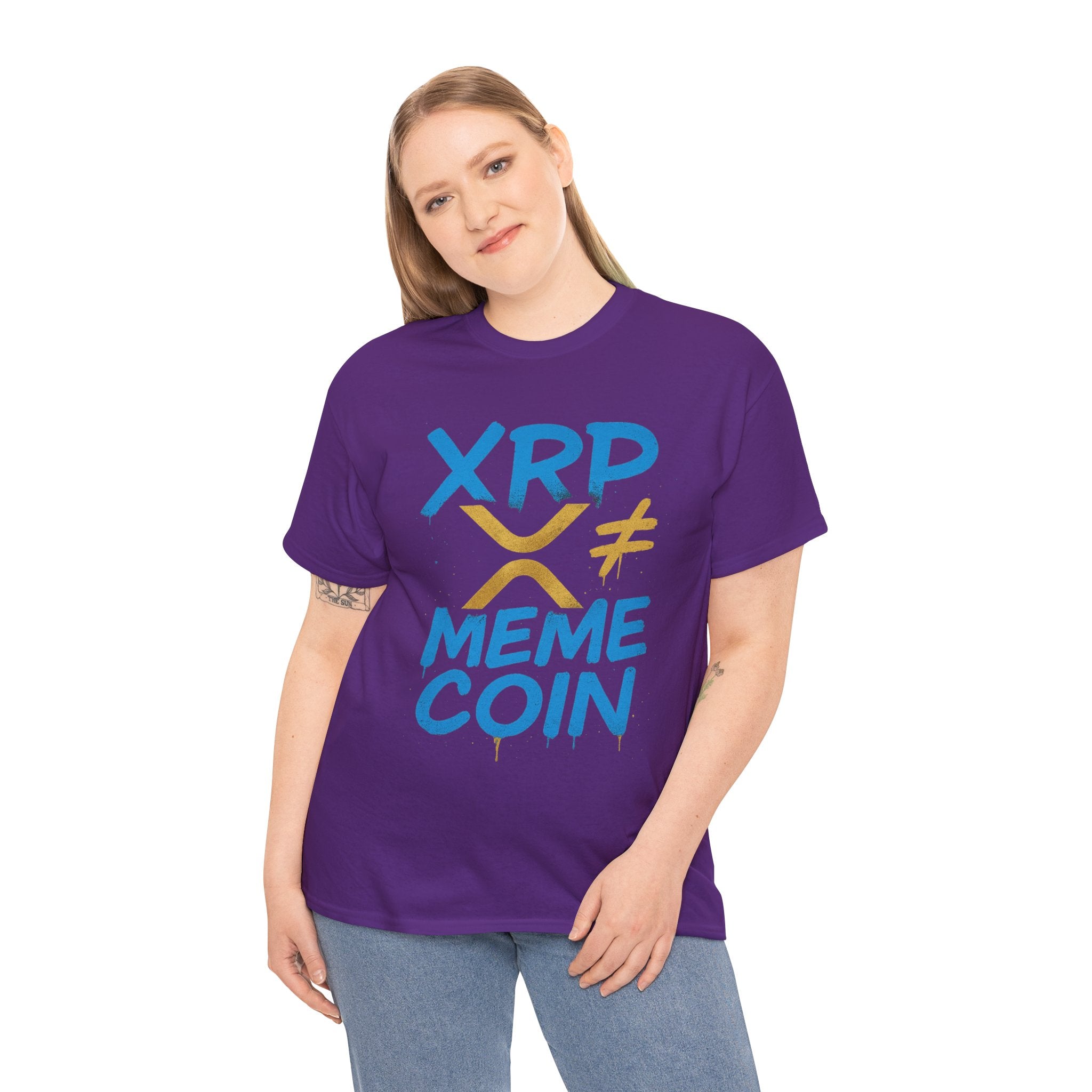 XRP ≠ Meme Coin T‑Shirt — Crypto Advocate Graphic Tee