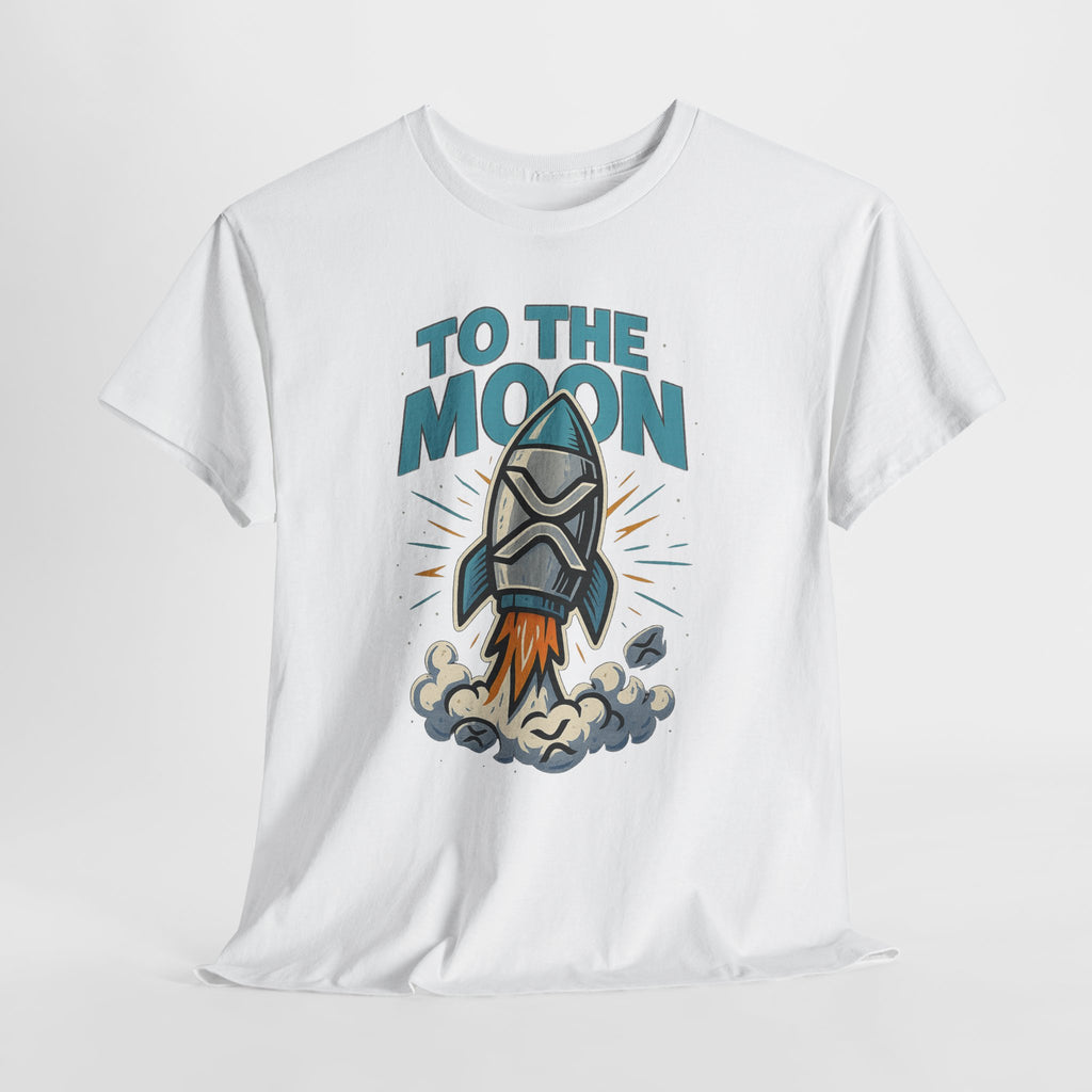 To The Moon Rocket T-Shirt — Space Graphic Tee for Crypto & Space Enthusiasts