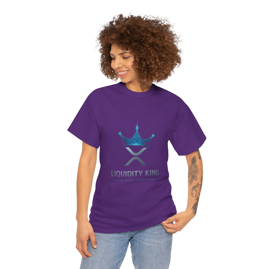 RIPPLE Liquidity King T-Shirt — Crypto XRP Crown Tee