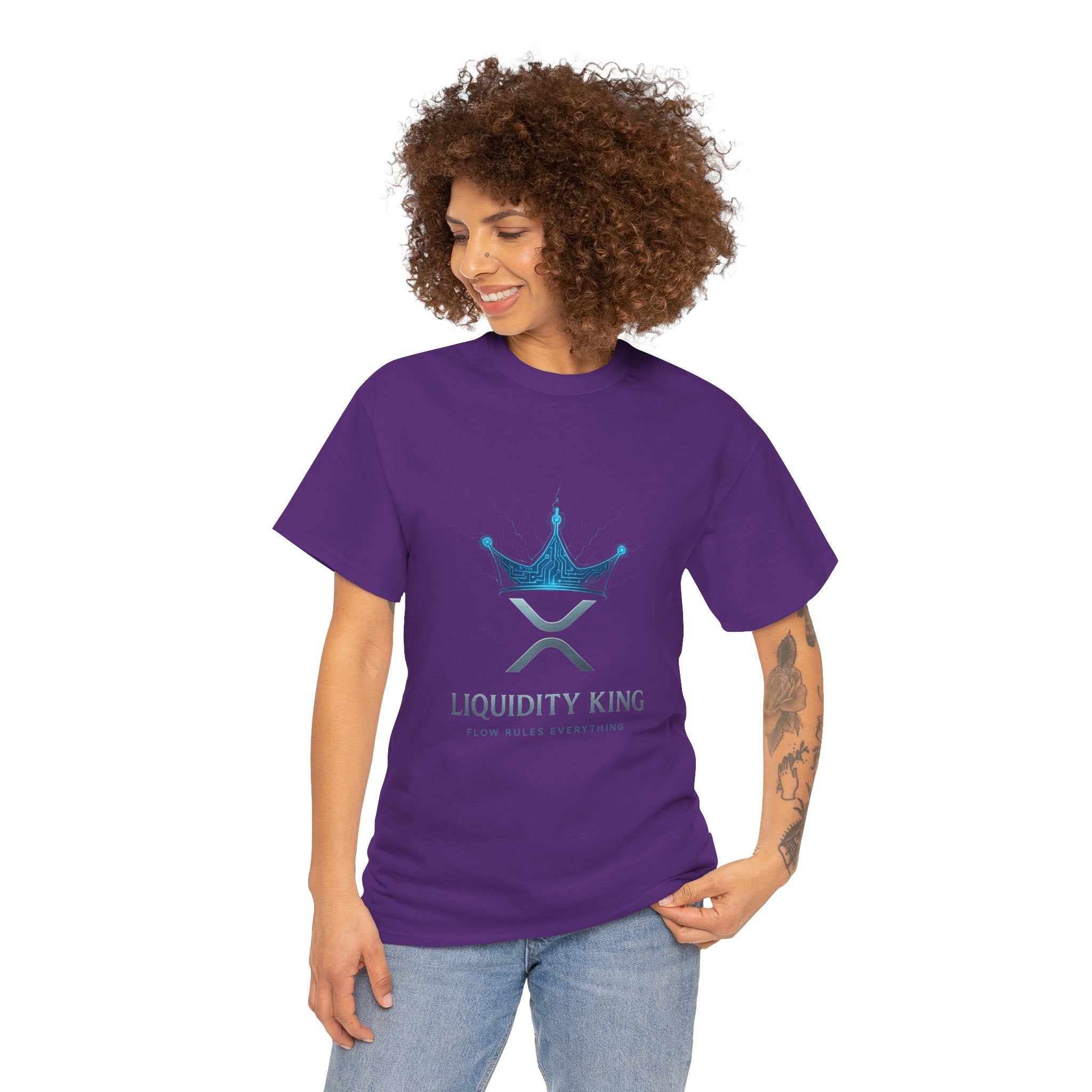 RIPPLE Liquidity King T-Shirt — Crypto XRP Crown Tee