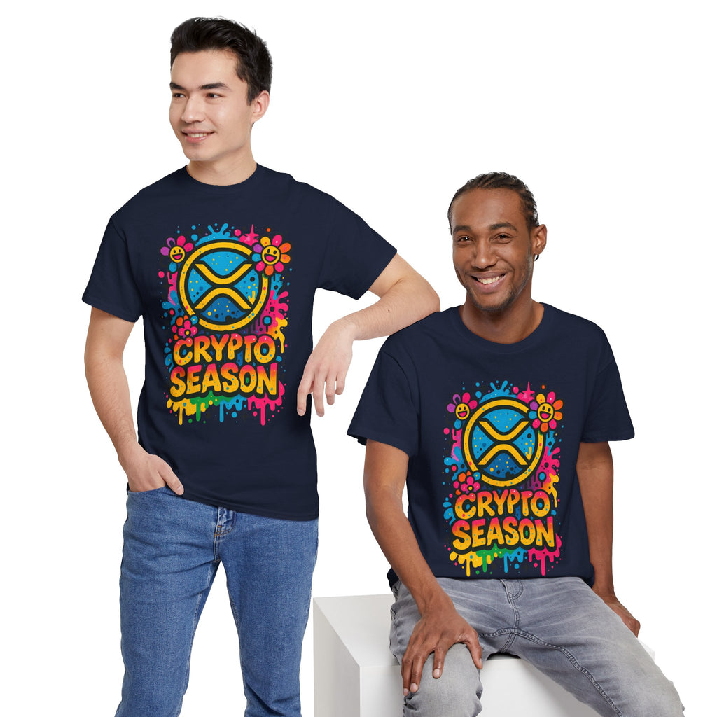 Crypto Season T-Shirt — Colorful Ripple XRP Logo Tee