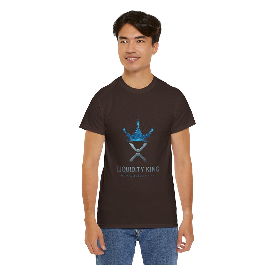 RIPPLE Liquidity King T-Shirt — Crypto XRP Crown Tee
