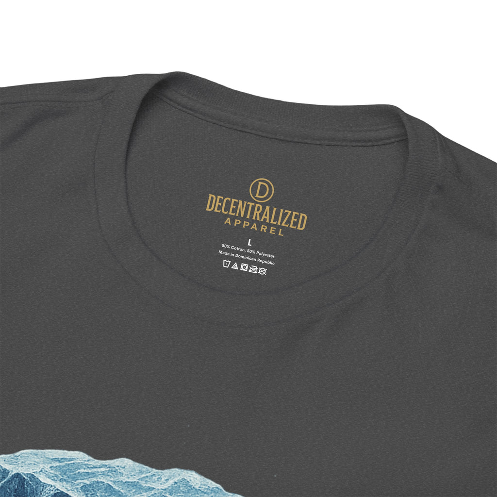 Cold Flow Ripple Logo T‑Shirt — 'Cold Flow: Built Different' Ice Cube Design