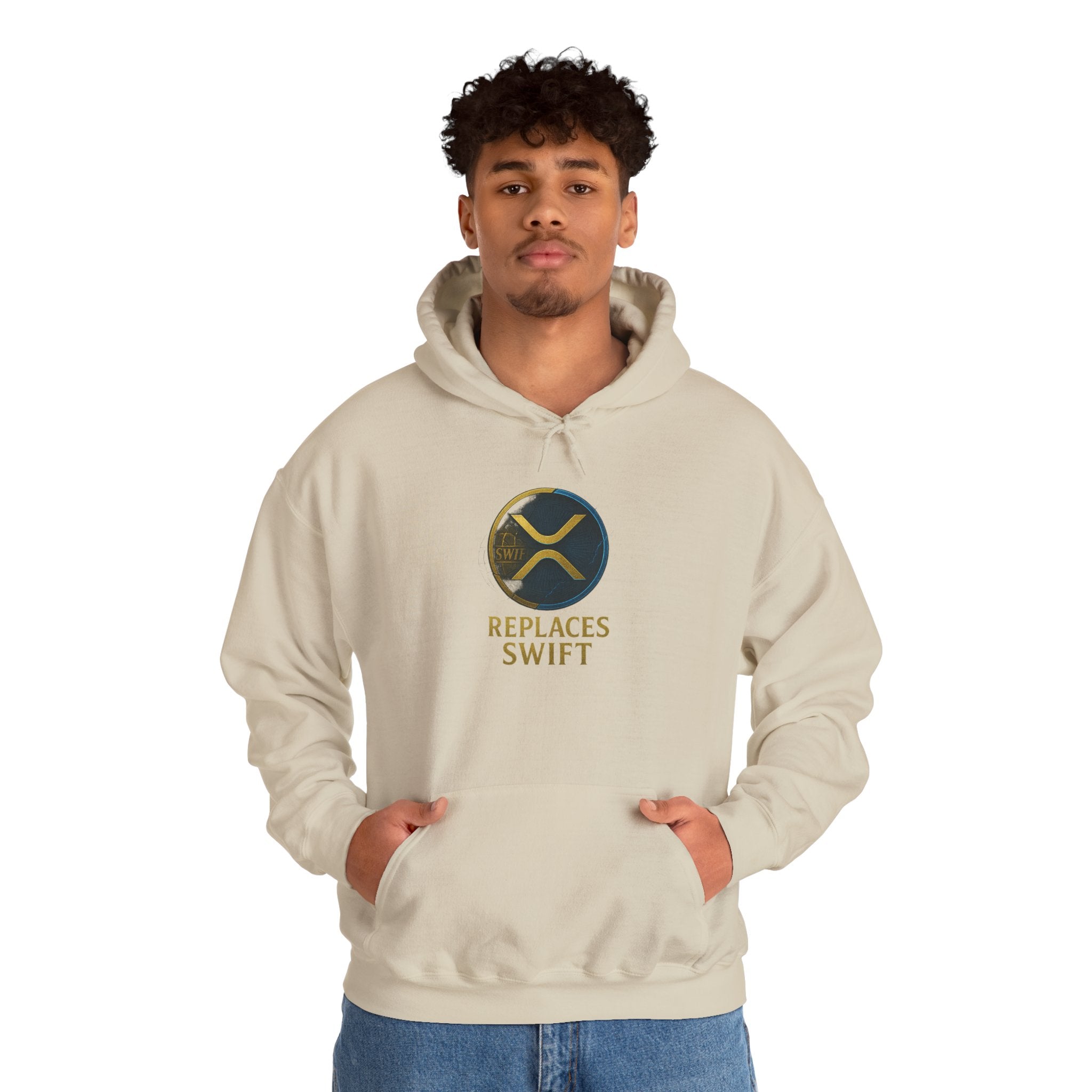 Crypto Logo Hoodie — "Replaces Swift" Ripples Design