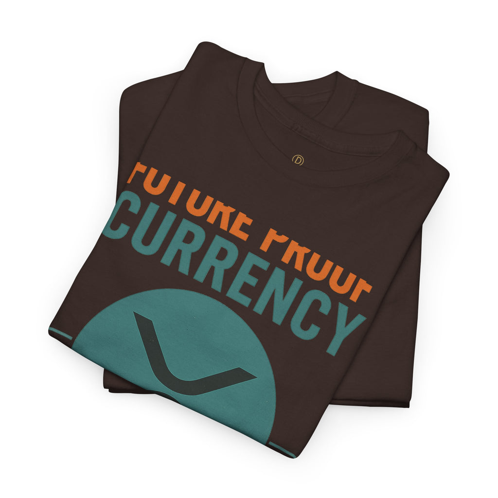 RIPPLE XRP 'Future Proof Currency' Graphic Tee — Crypto Retro Logo Shirt