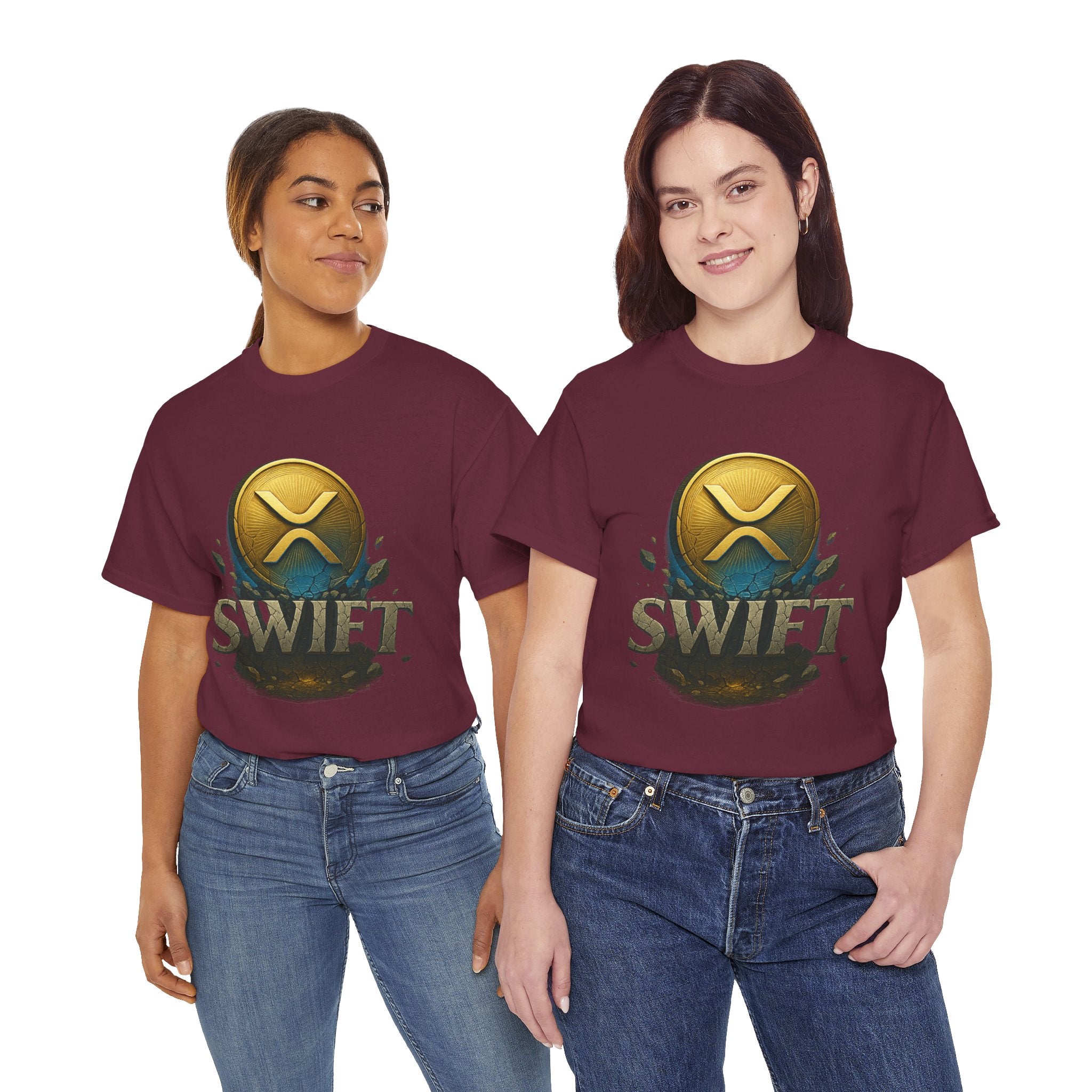 XRP Swift Cryptocurrency T‑Shirt — Ripple Coin Logo Graphic Tee