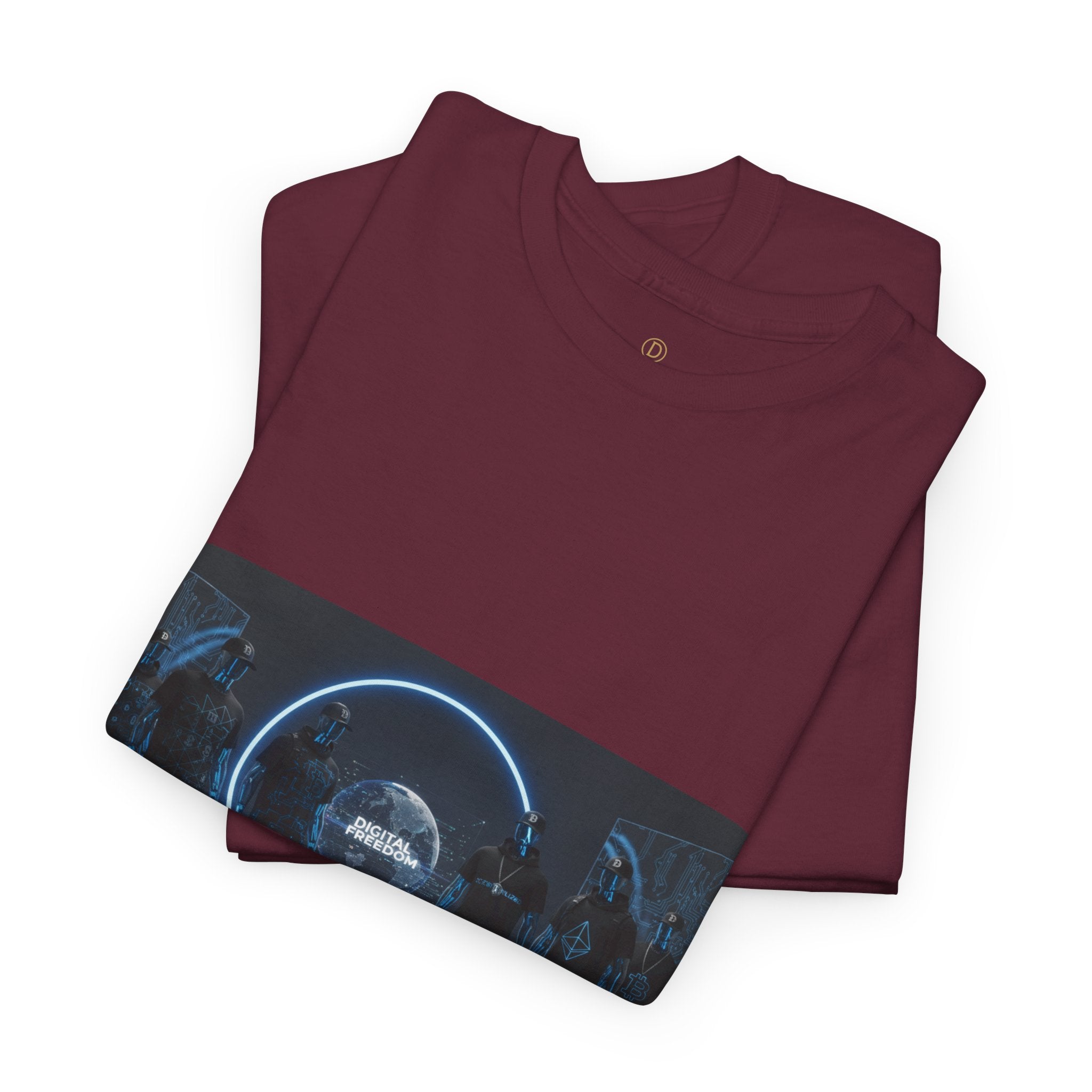 Sci‑Fi Portal Graphic Tee — Futuristic Neon Crew T-Shirt