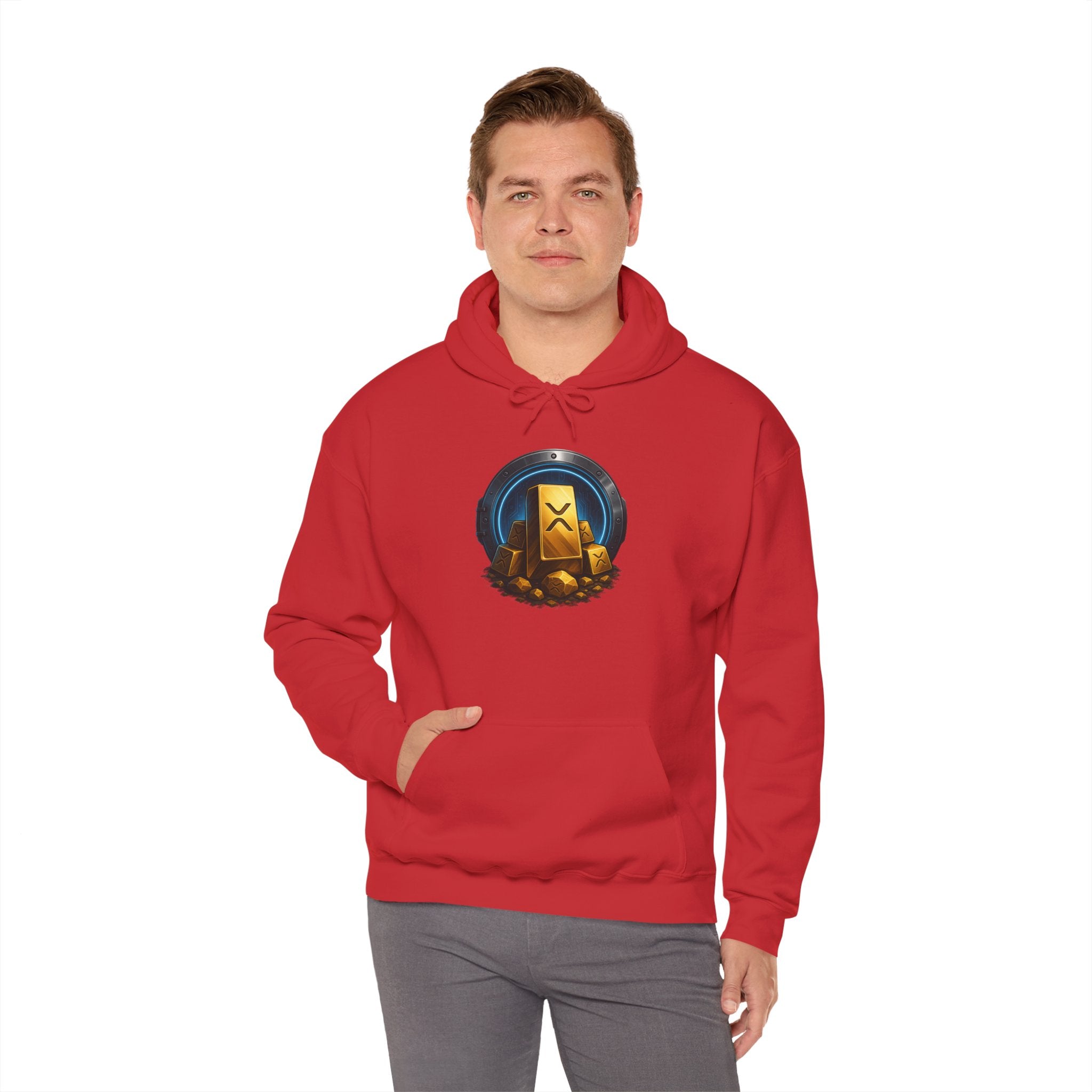 Gaming Treasure Hoodie — Gold Loot Chest Emblem