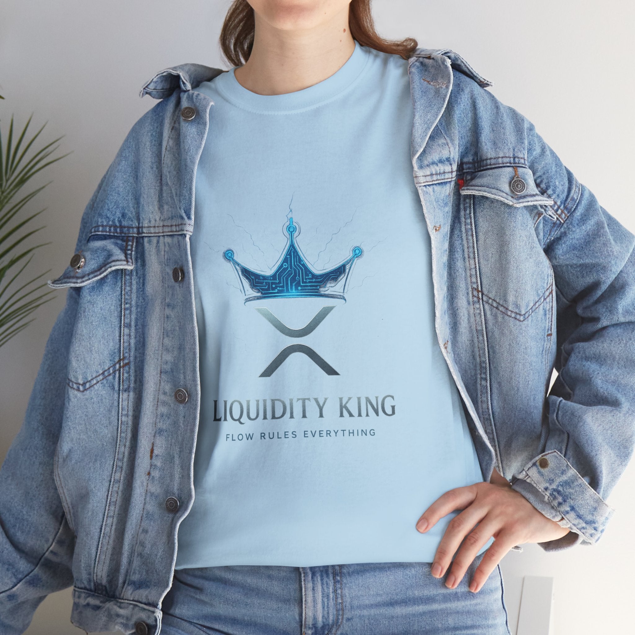 RIPPLE Liquidity King T-Shirt — Crypto XRP Crown Tee