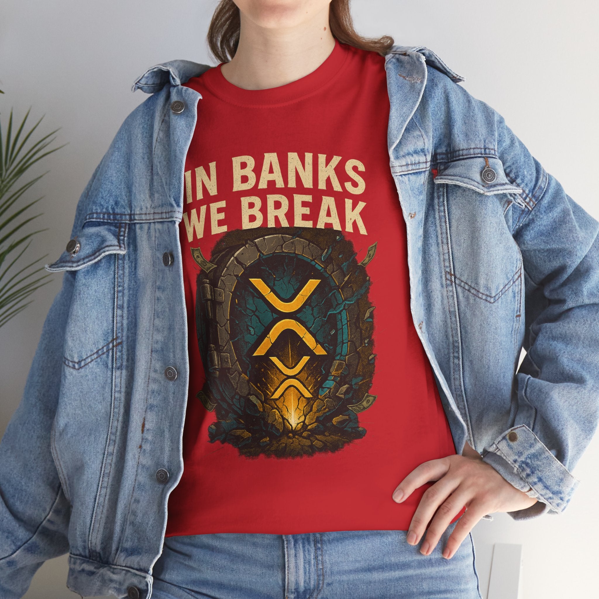 In Banks We Break XRP Crypto Graphic Tee