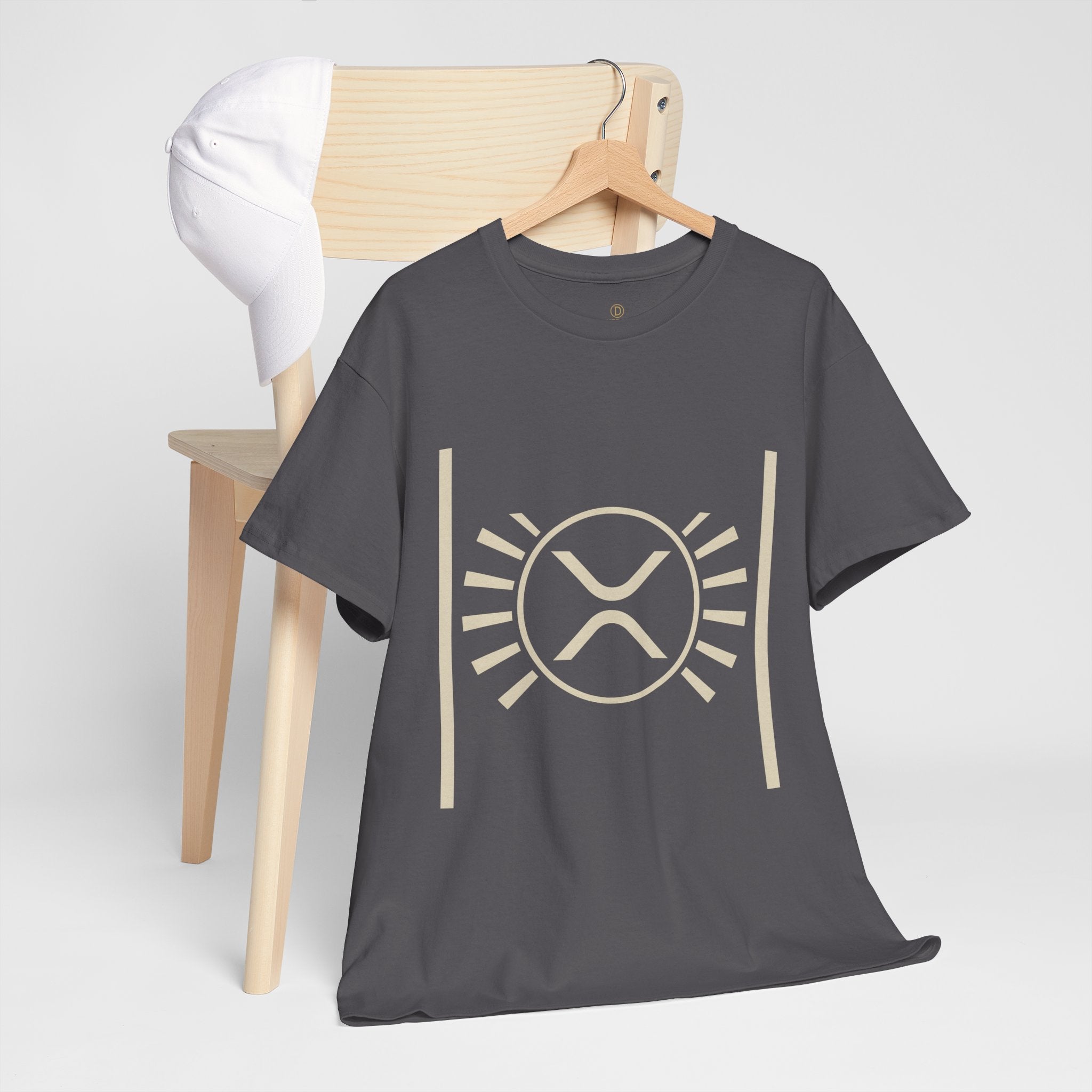 XRP Sun Logo T‑Shirt — Minimal Crypto Ripple Tee