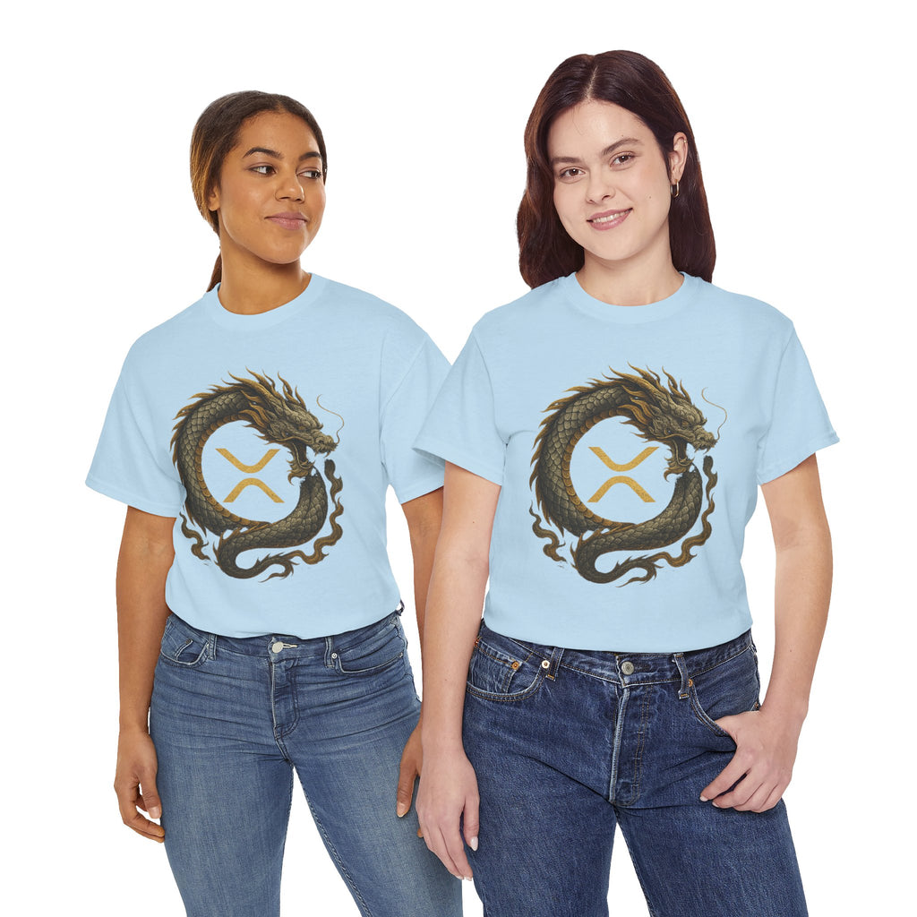 Dragon XRP Logo T-Shirt — Crypto XRP Circle Dragon Graphic Tee