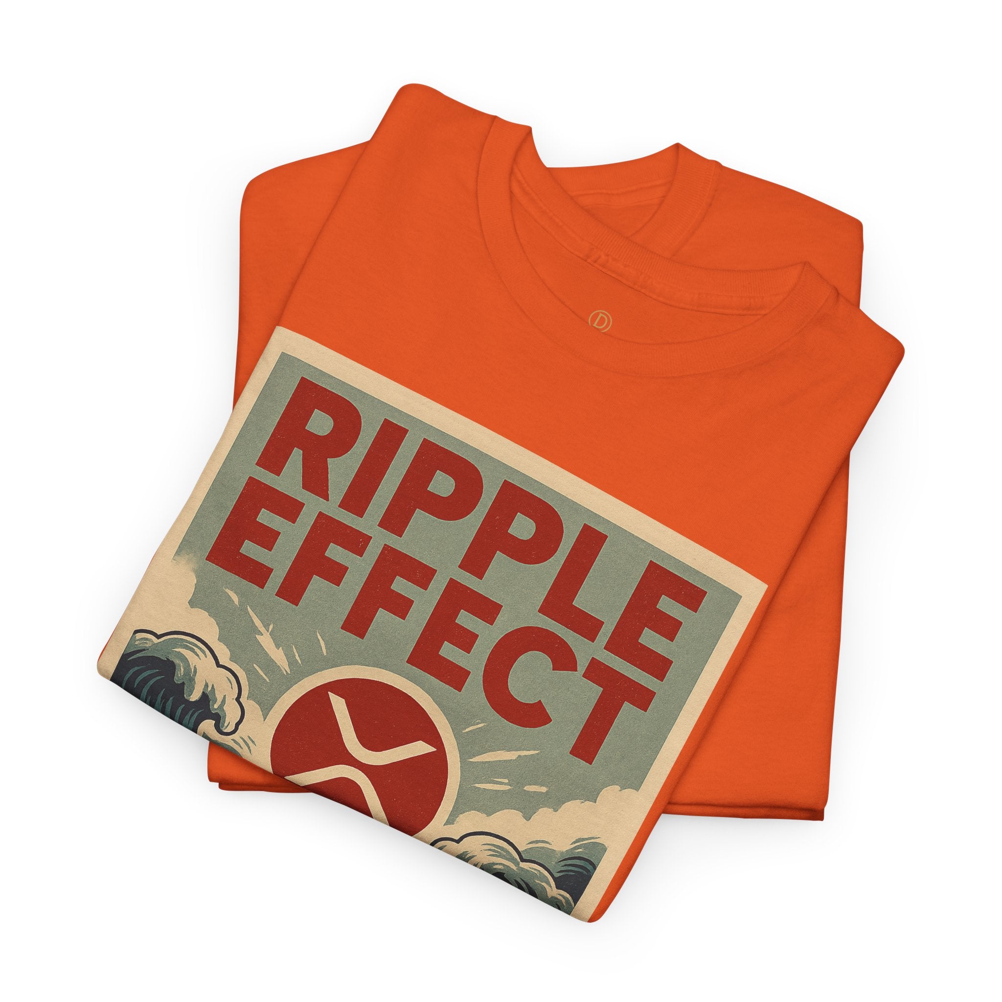 Ripple Effect Tee — Vintage Wave XRP Crypto Graphic T-Shirt