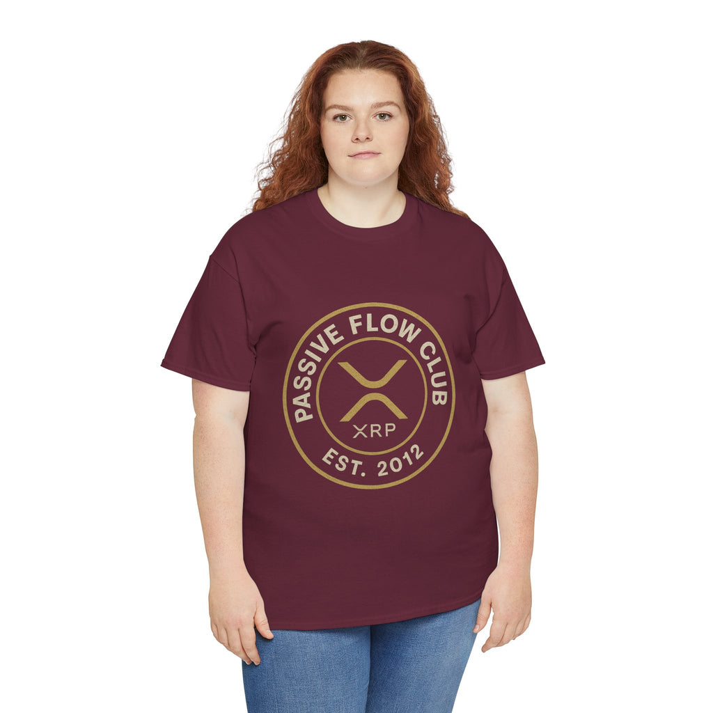 XRP Passive Flow Club T‑Shirt — Crypto Logo Tee (Est. 2012)