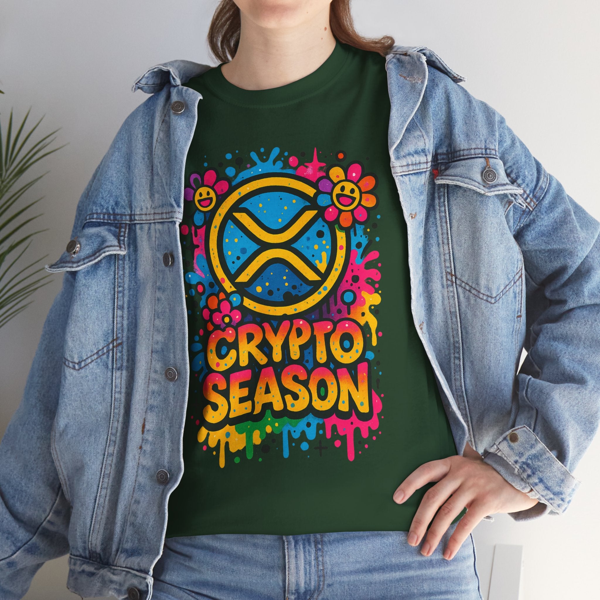 Crypto Season T-Shirt — Colorful Ripple XRP Logo Tee