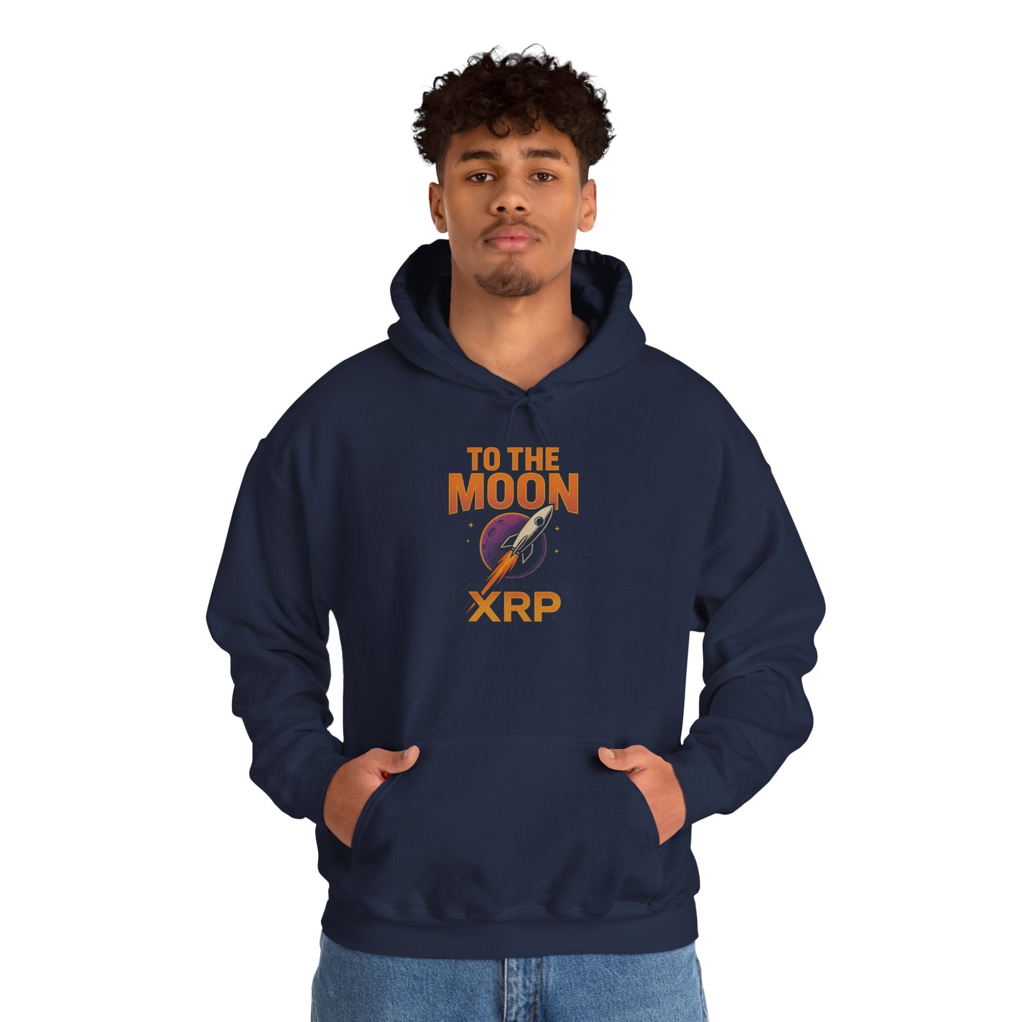 XRP To The Moon Hoodie — Crypto Investor Graphic Sweatshirt