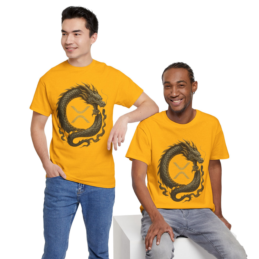 Dragon XRP Logo T-Shirt — Crypto XRP Circle Dragon Graphic Tee