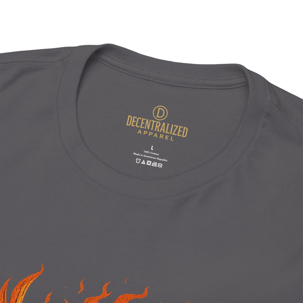 Phoenix Coin T‑Shirt — Fiery Phoenix Crypto Logo Tee