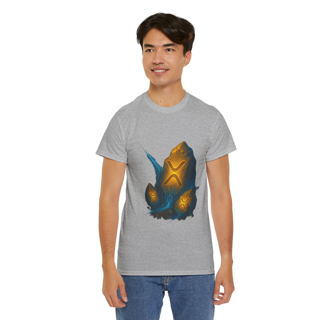 Rune Stone Graphic Tee — Glowing Mystic Rock T-Shirt