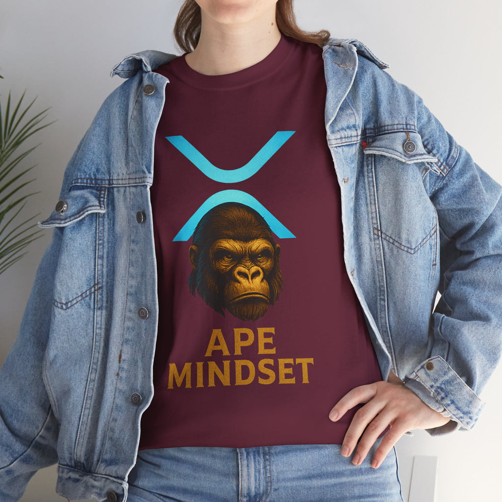 Ape Mindset T-Shirt — Crypto XRP Ape Graphic Tee
