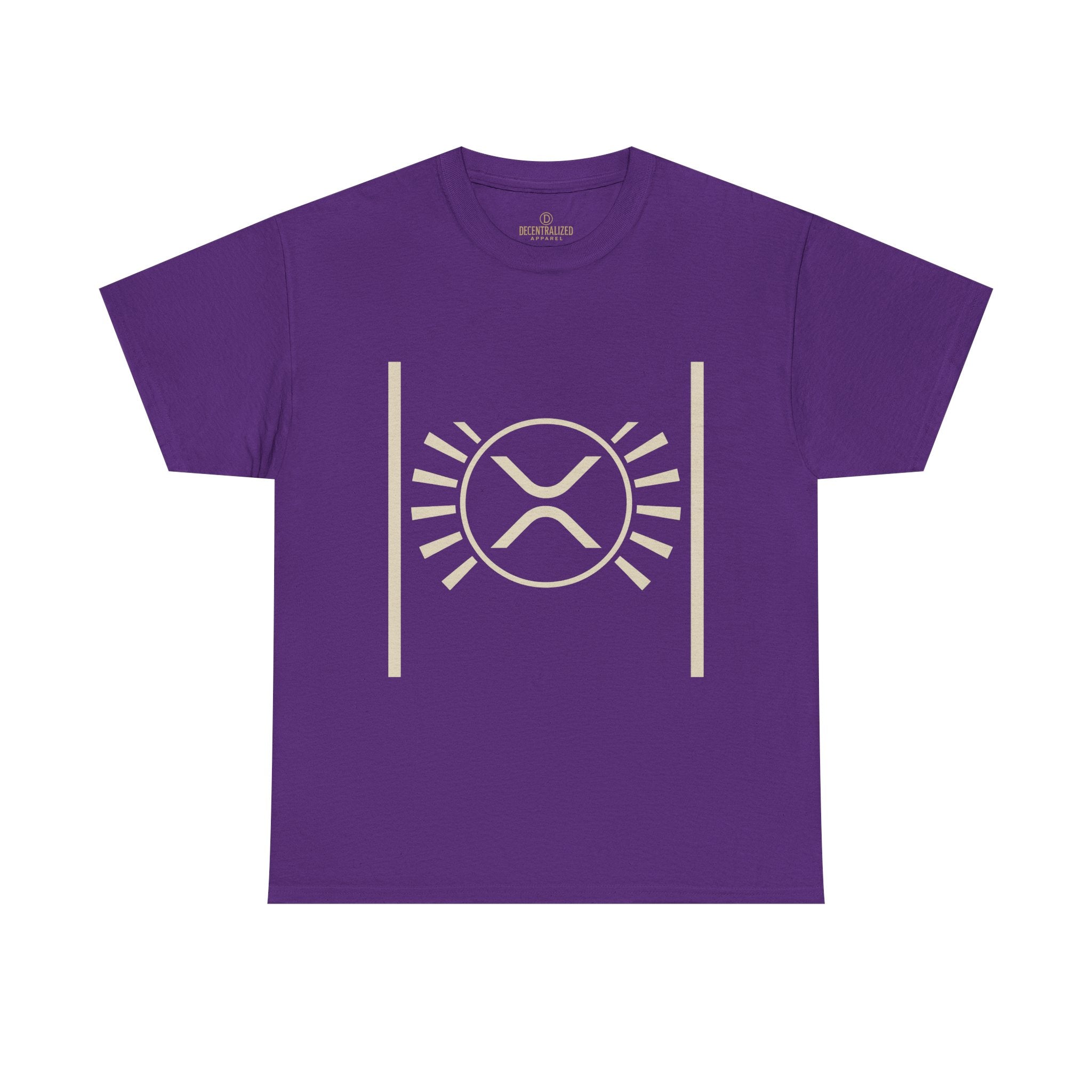 XRP Sun Logo T‑Shirt — Minimal Crypto Ripple Tee