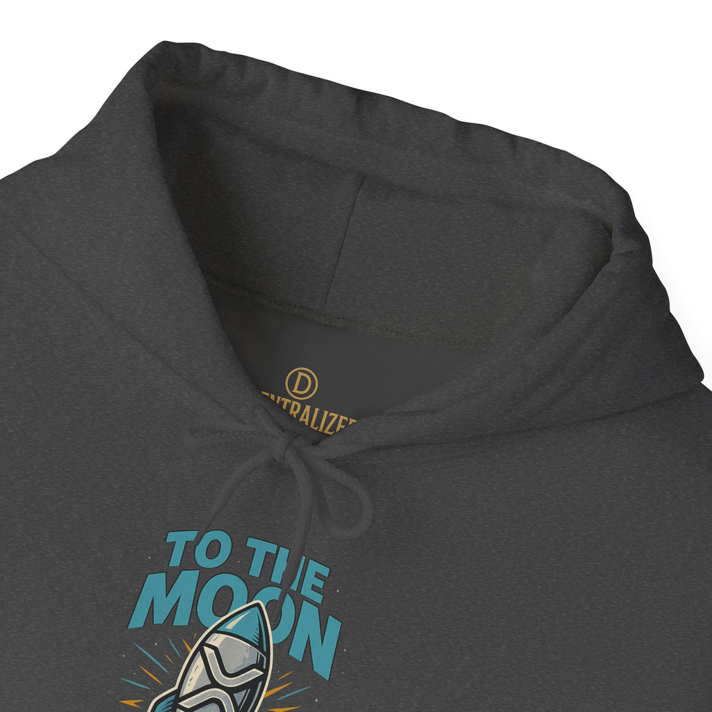 Hoodie — 'To The Moon' Rocket Graphic Pullover