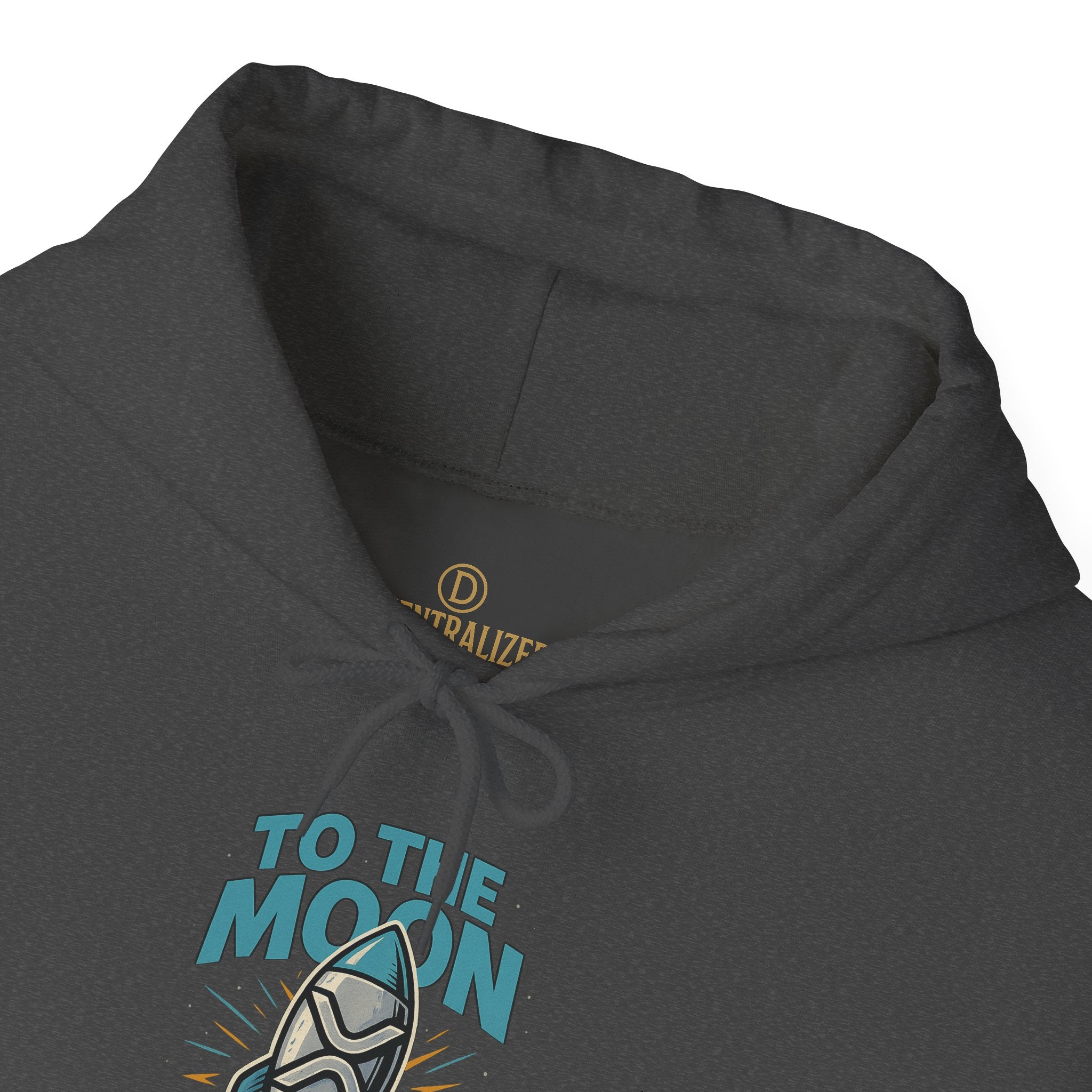 Hoodie — 'To The Moon' Rocket Graphic Pullover