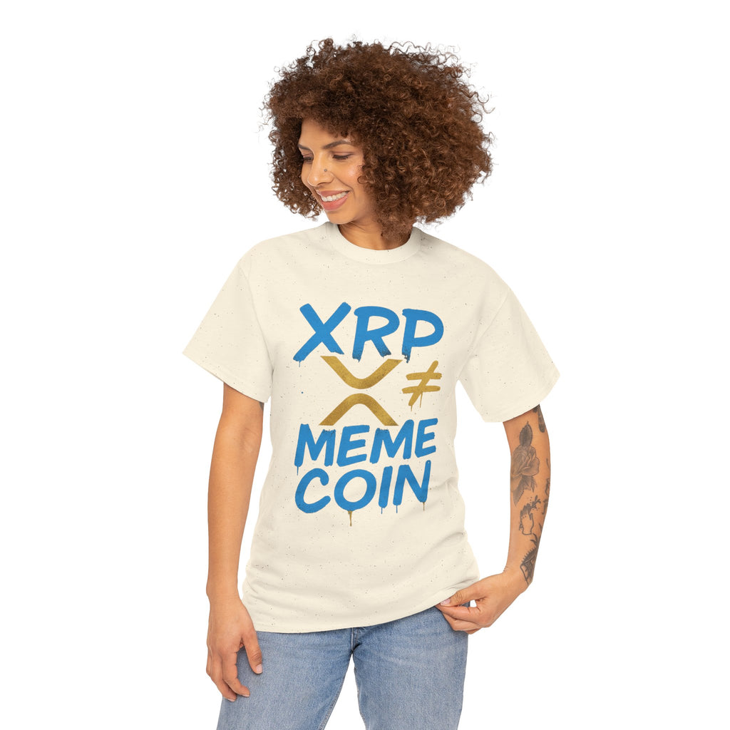 XRP ≠ Meme Coin T‑Shirt — Crypto Advocate Graphic Tee