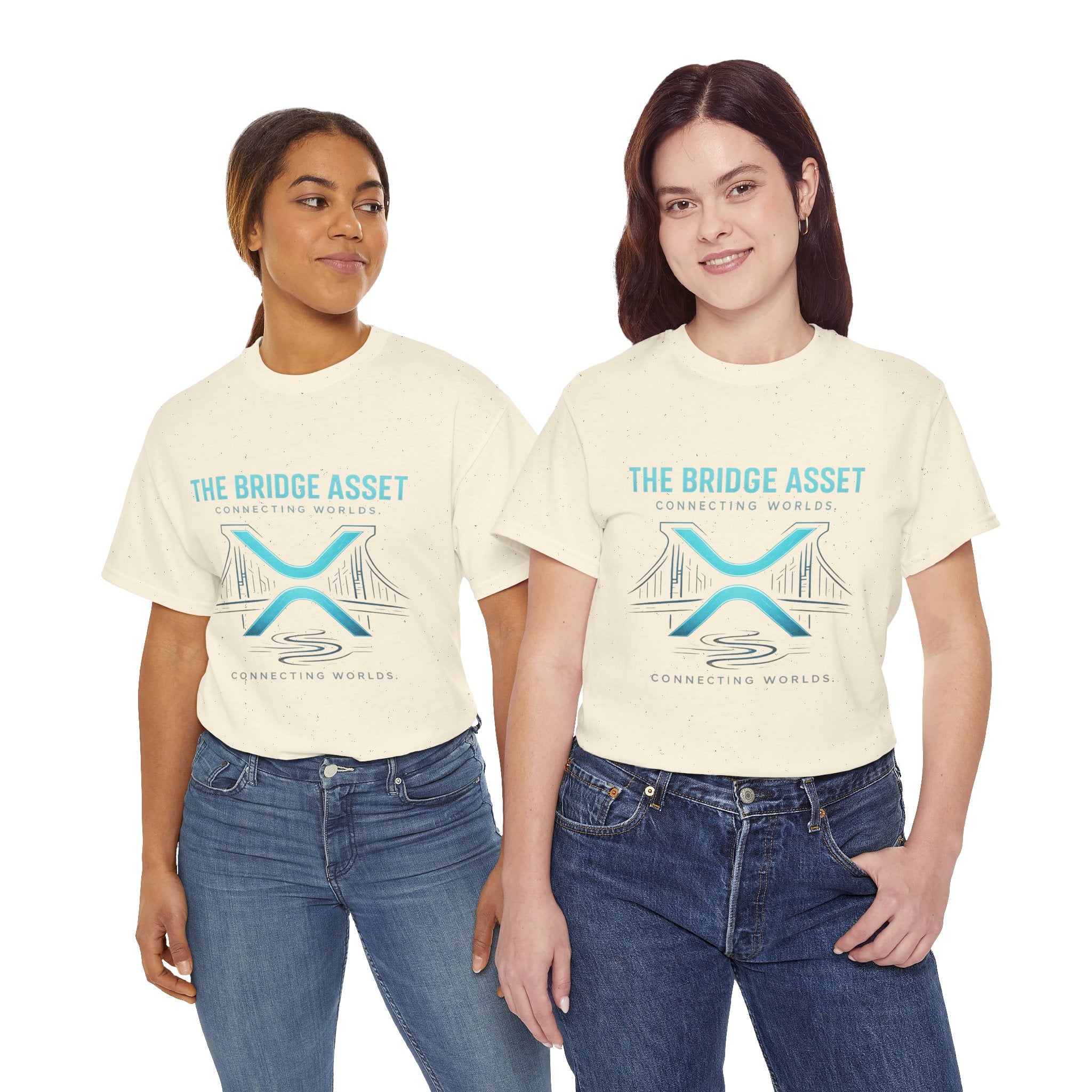 The Bridge Asset Tee – 'Connecting Worlds' Crypto Ripple X Logo T-Shirt